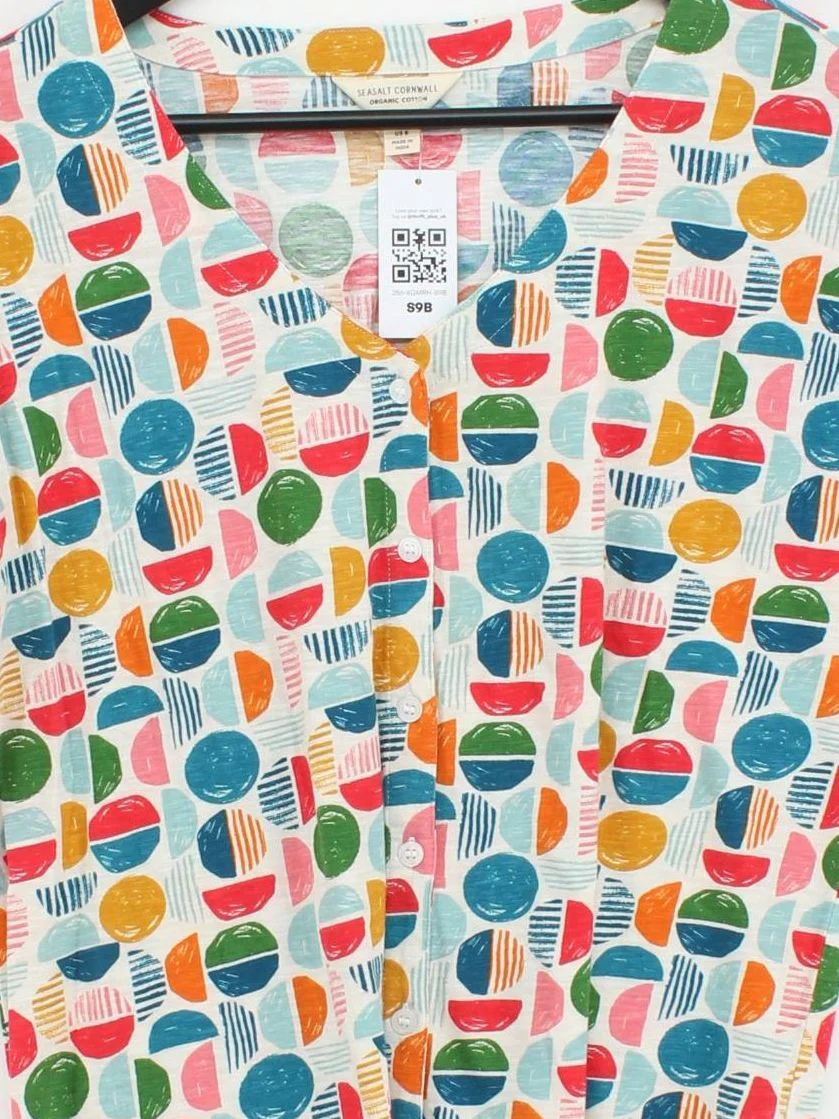 SEASALT CORNWALL Women's Top M Multi 100% Cotton Basic - Image 3