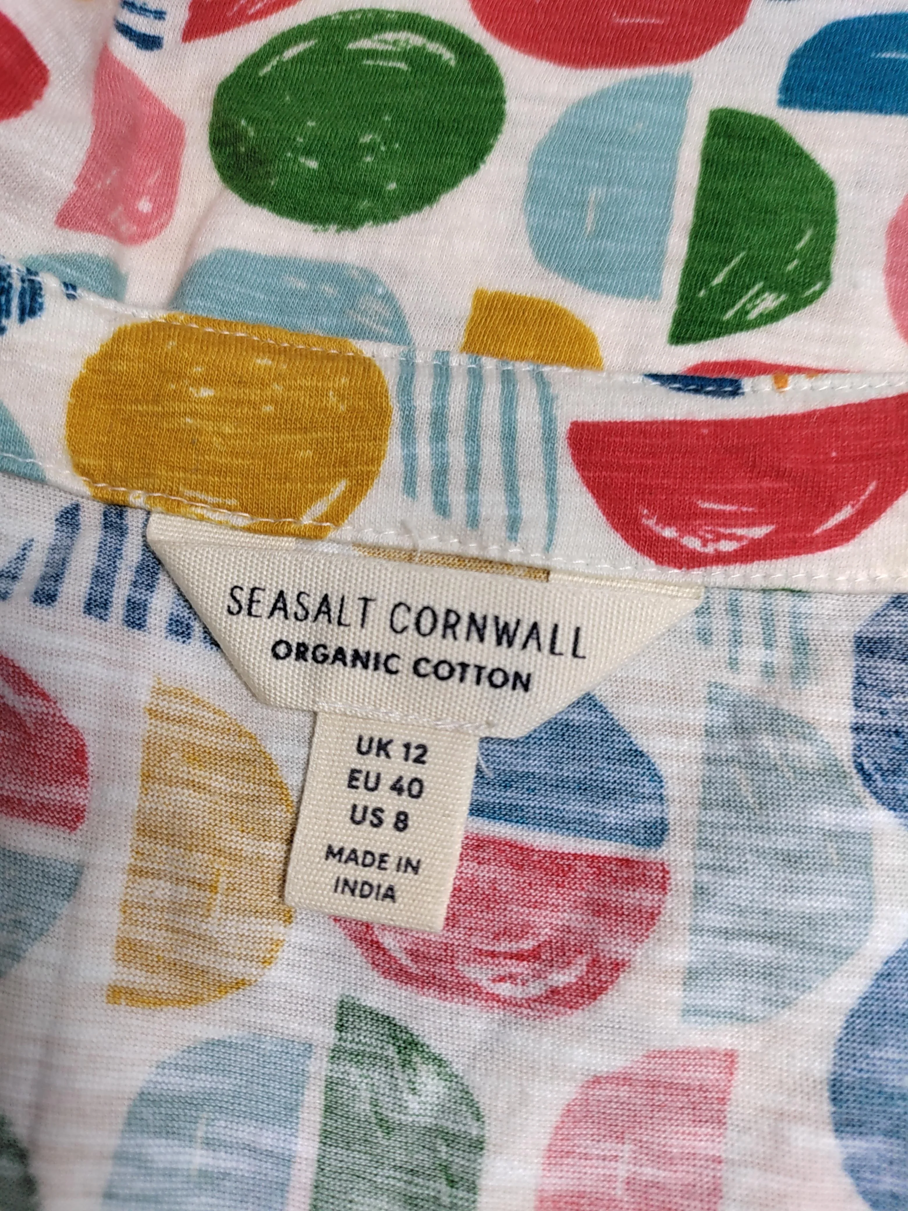 SEASALT CORNWALL Women's Top M Multi 100% Cotton Basic - Image 5