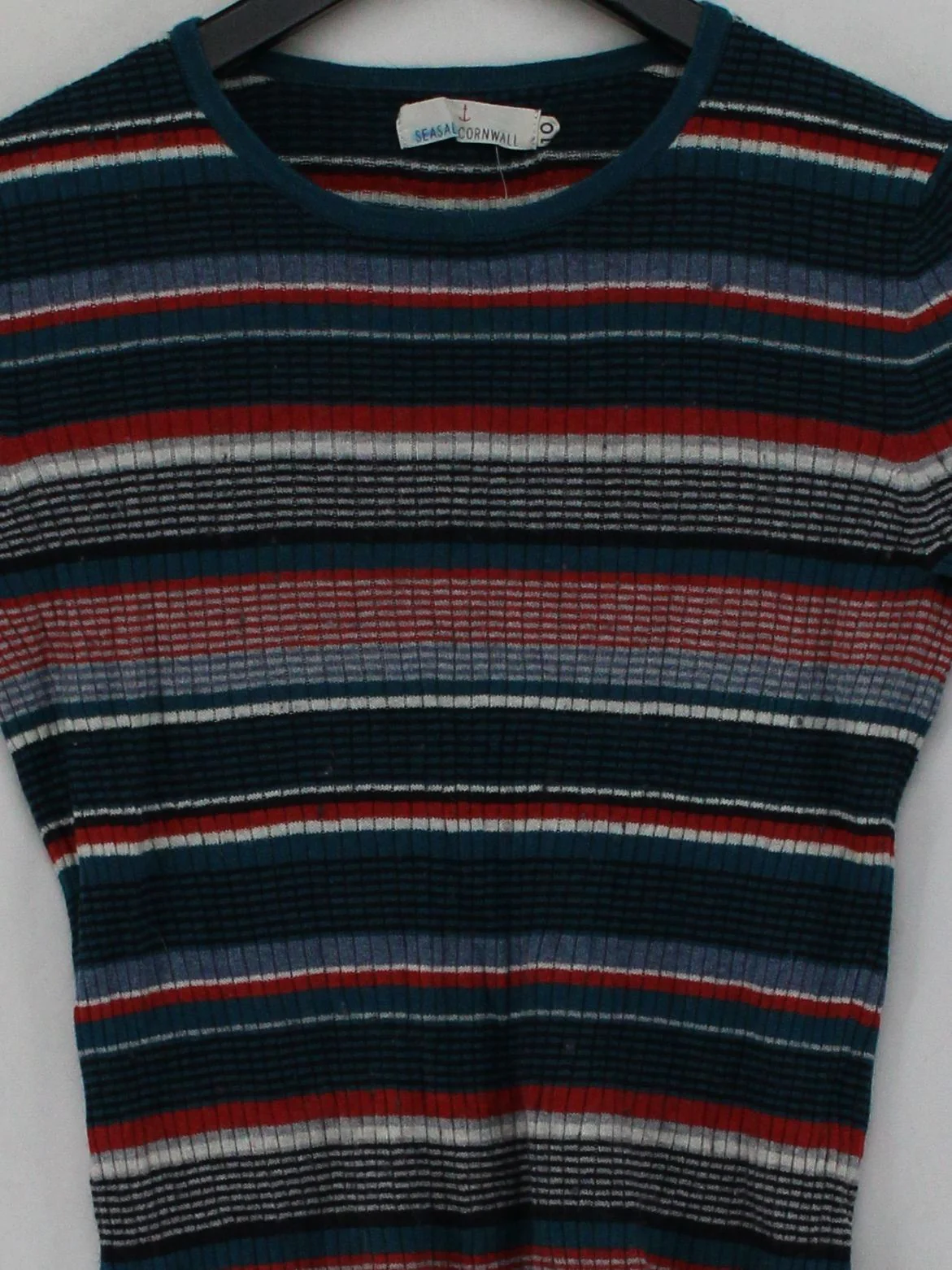 SEASALT CORNWALL Women's Top UK 10 Multi Cotton with Wool Basic - Image 3
