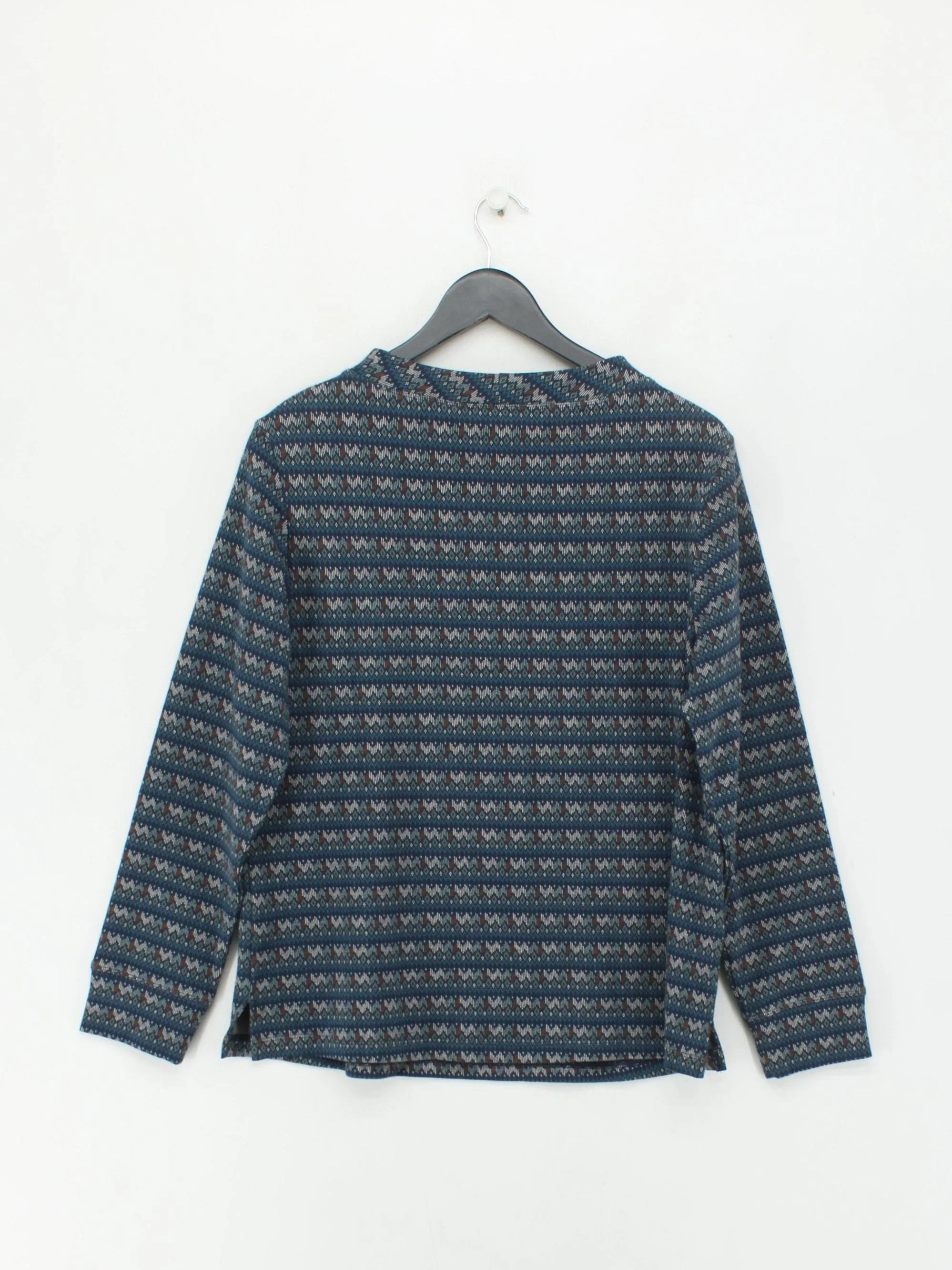 SEASALT CORNWALL Women's Top UK 12 Blue Cotton with Polyester, Elastane Basic - Image 2