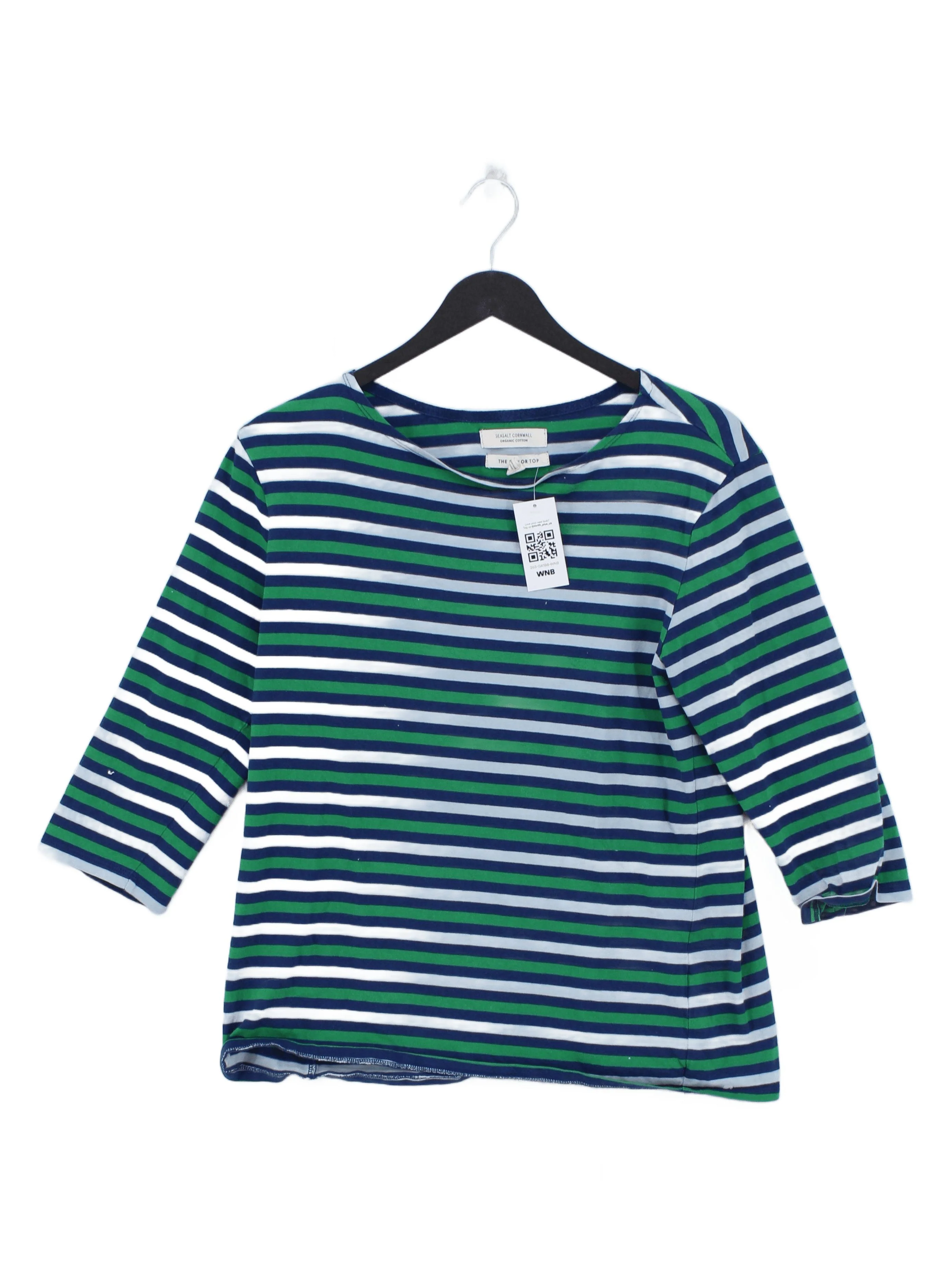 SEASALT CORNWALL Women's Top UK 14 Multi 100% Cotton Basic