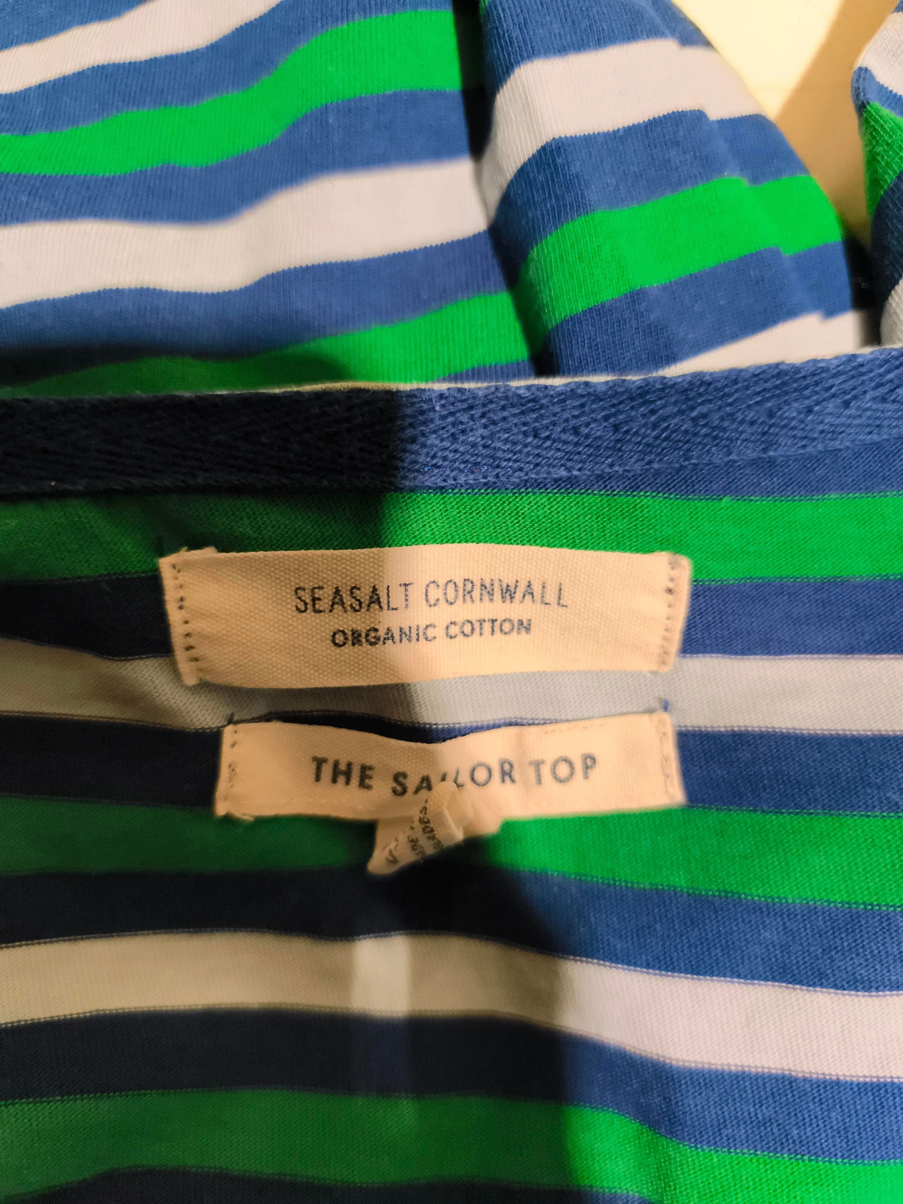 SEASALT CORNWALL Women's Top UK 14 Multi 100% Cotton Basic - Image 5