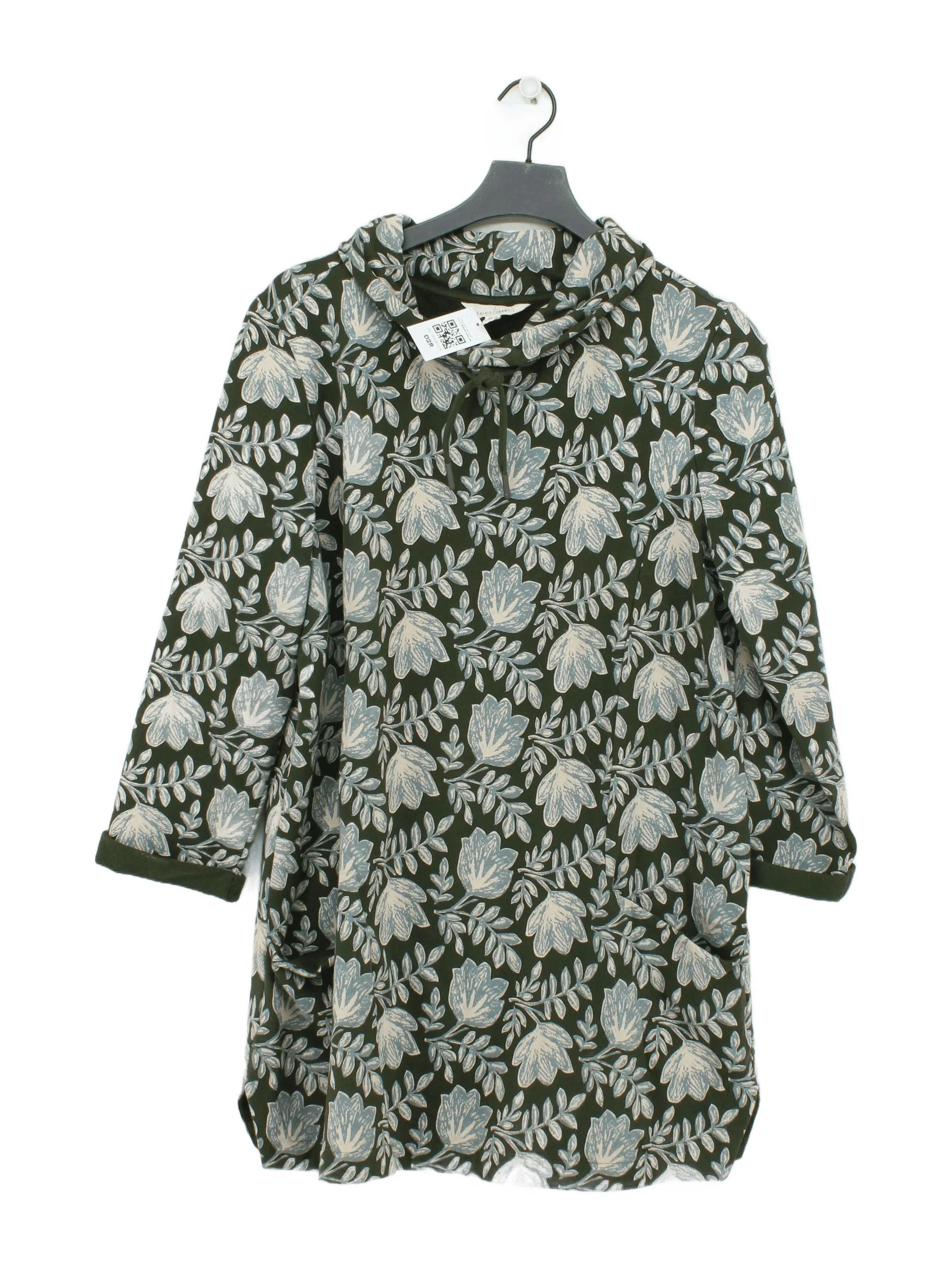 SEASALT CORNWALL Women's Top UK 16 Green Cotton with Elastane Tunic