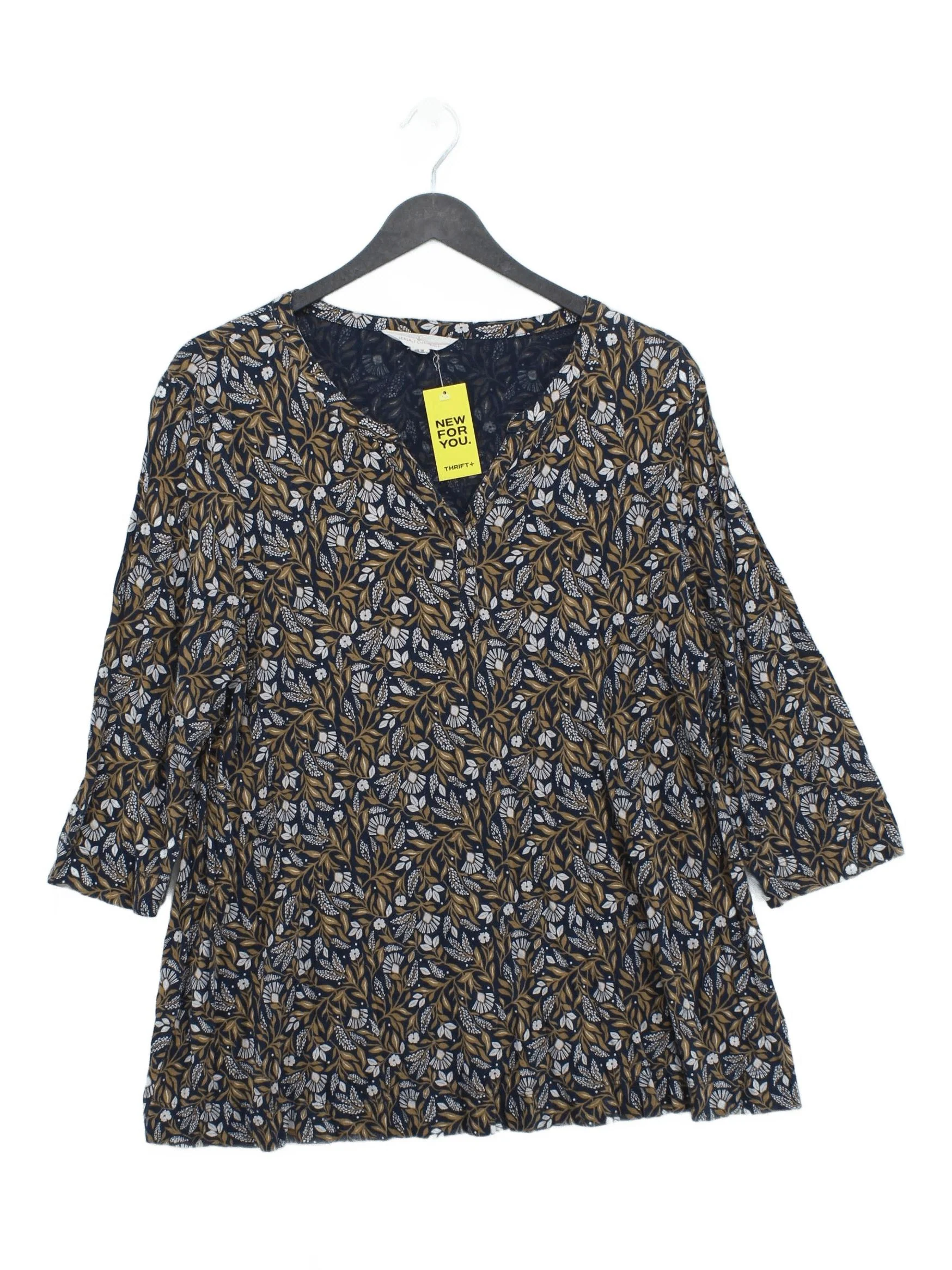 SEASALT CORNWALL Women's Top UK 16 Multi 100% Cotton Tunic