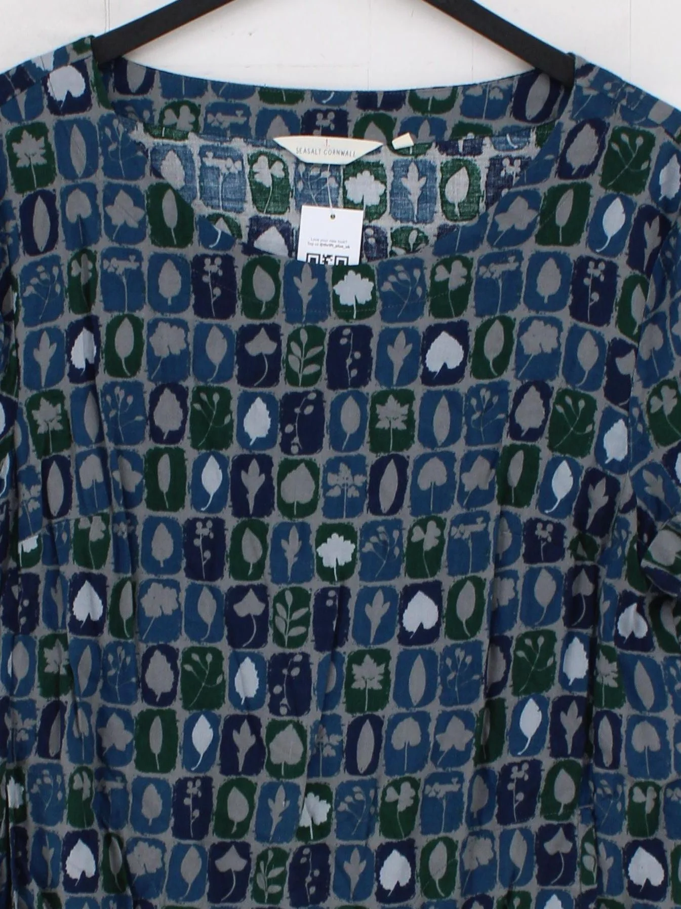 SEASALT CORNWALL Women's Top UK 16 Multi Cotton with Viscose Basic - Image 3