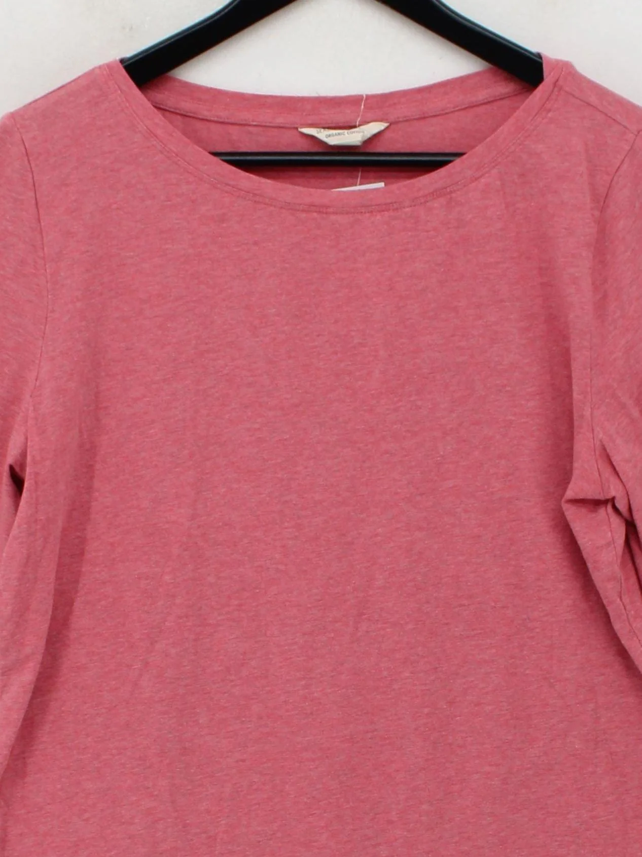 SEASALT CORNWALL Women's Top UK 16 Pink Cotton with Elastane Jersey - Image 3