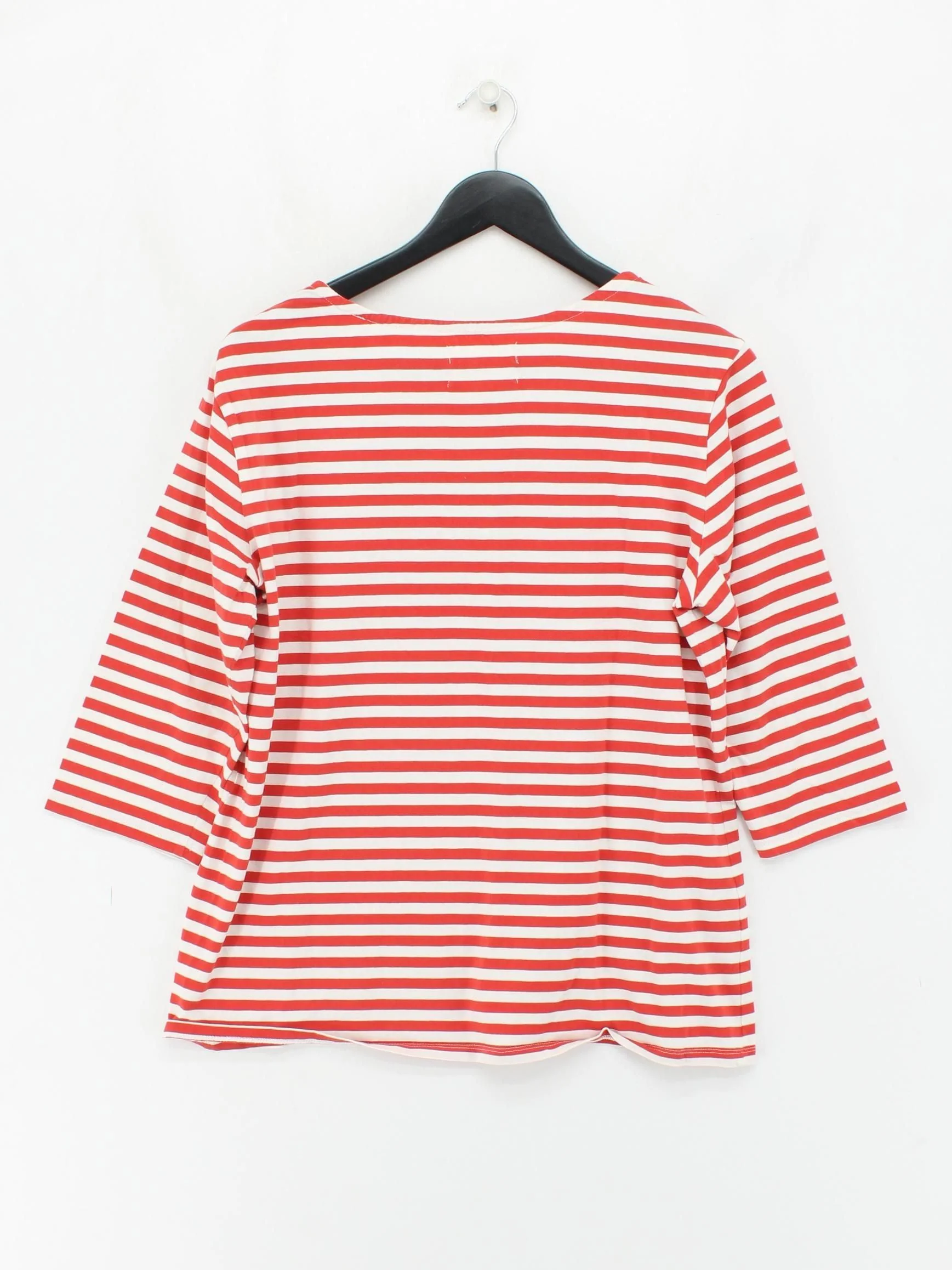 SEASALT CORNWALL Women's Top UK 16 Red 100% Cotton Basic - Image 2