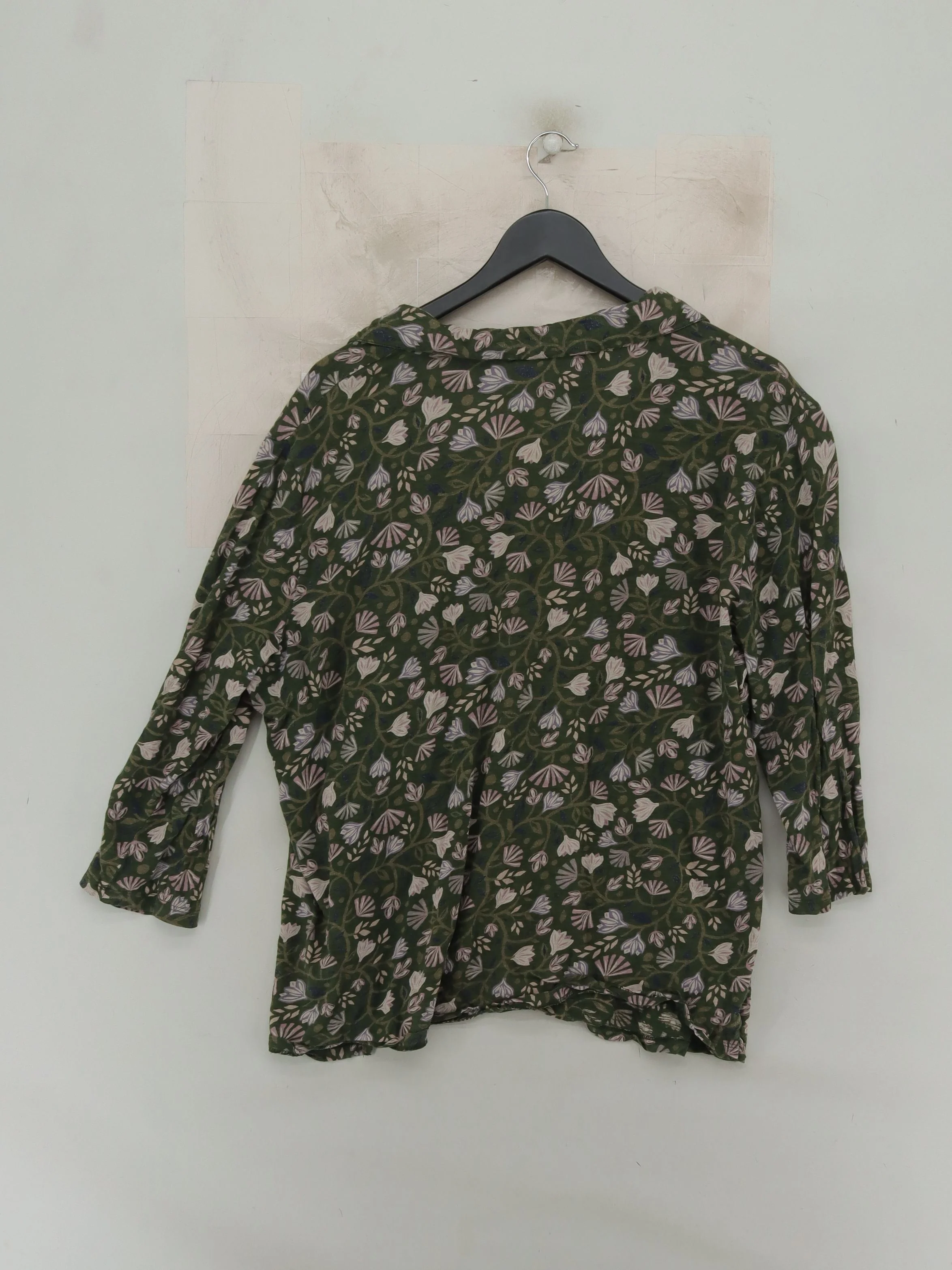 SEASALT CORNWALL Women's Top UK 20 Green 100% Cotton Basic - Image 2