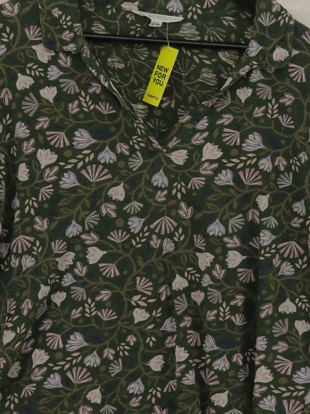 SEASALT CORNWALL Women's Top UK 20 Green 100% Cotton Basic - Image 3