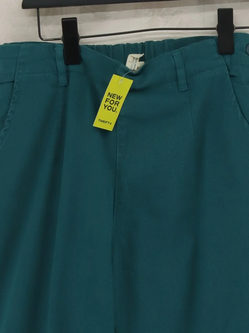 SEASALT CORNWALL Women's Trousers S Green Cotton with Elastane Straight Chino - Image 3