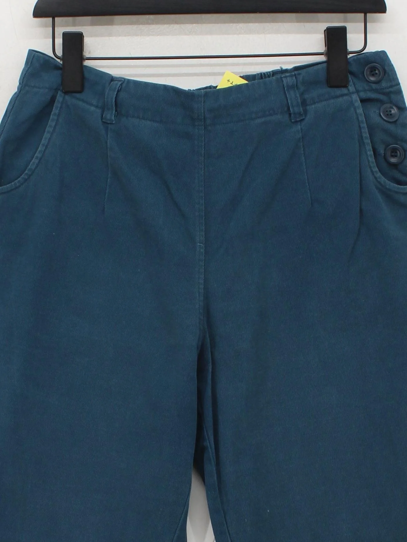 SEASALT CORNWALL Women's Trousers UK 12 Blue Cotton with Elastane Tapered Chino - Image 3