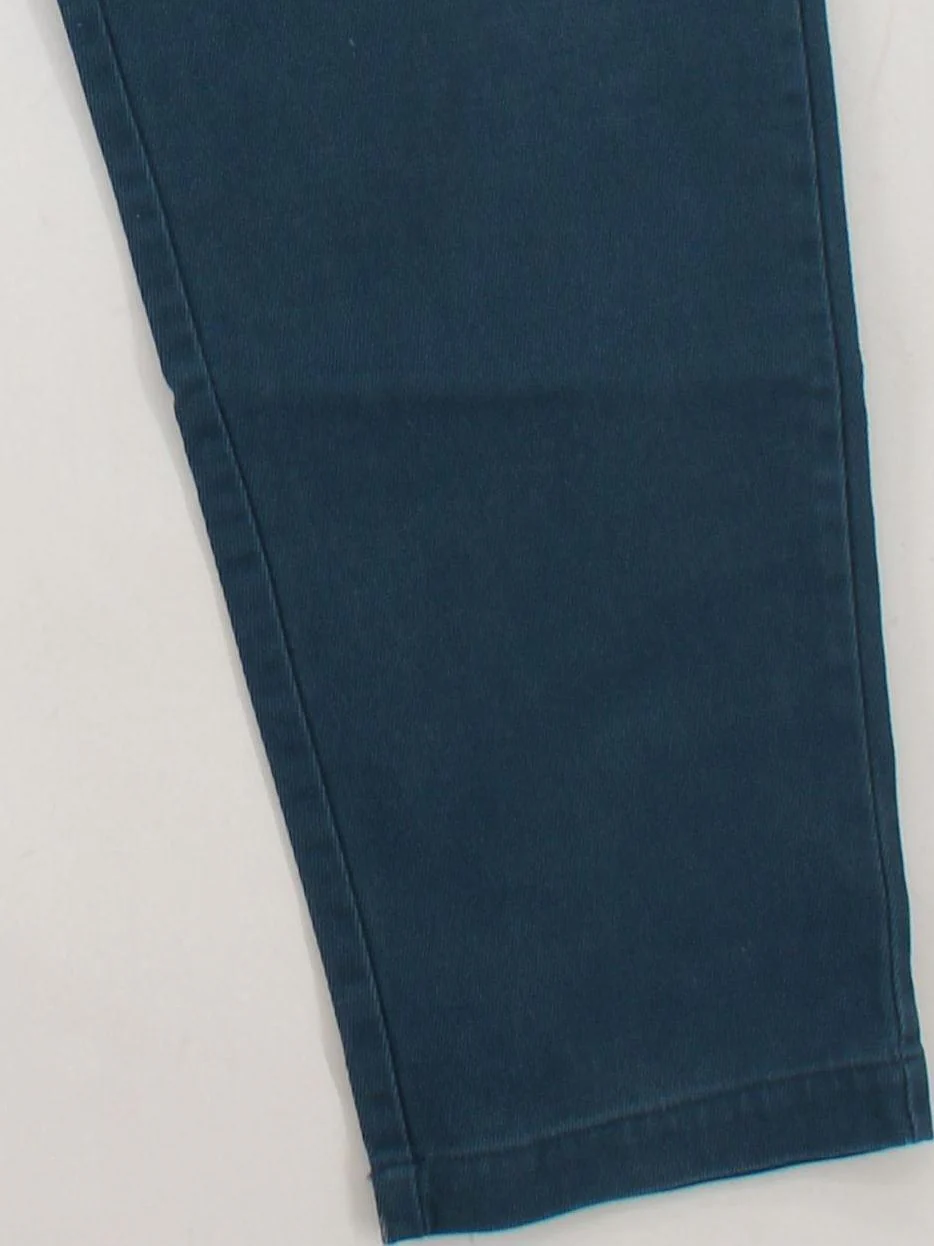 SEASALT CORNWALL Women's Trousers UK 12 Blue Cotton with Elastane Tapered Chino - Image 4