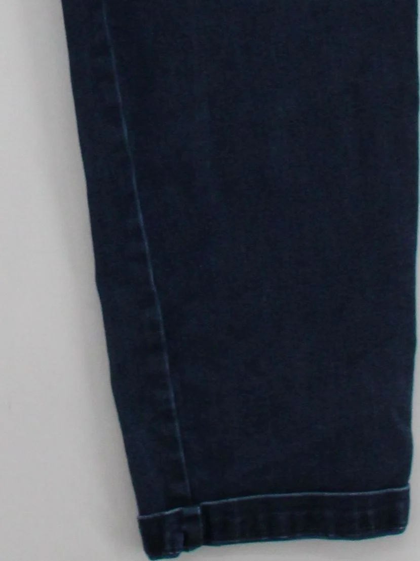 SEASALT CORNWALL Women's Trousers UK 14 Blue Cotton with Elastane Cropped - Image 4