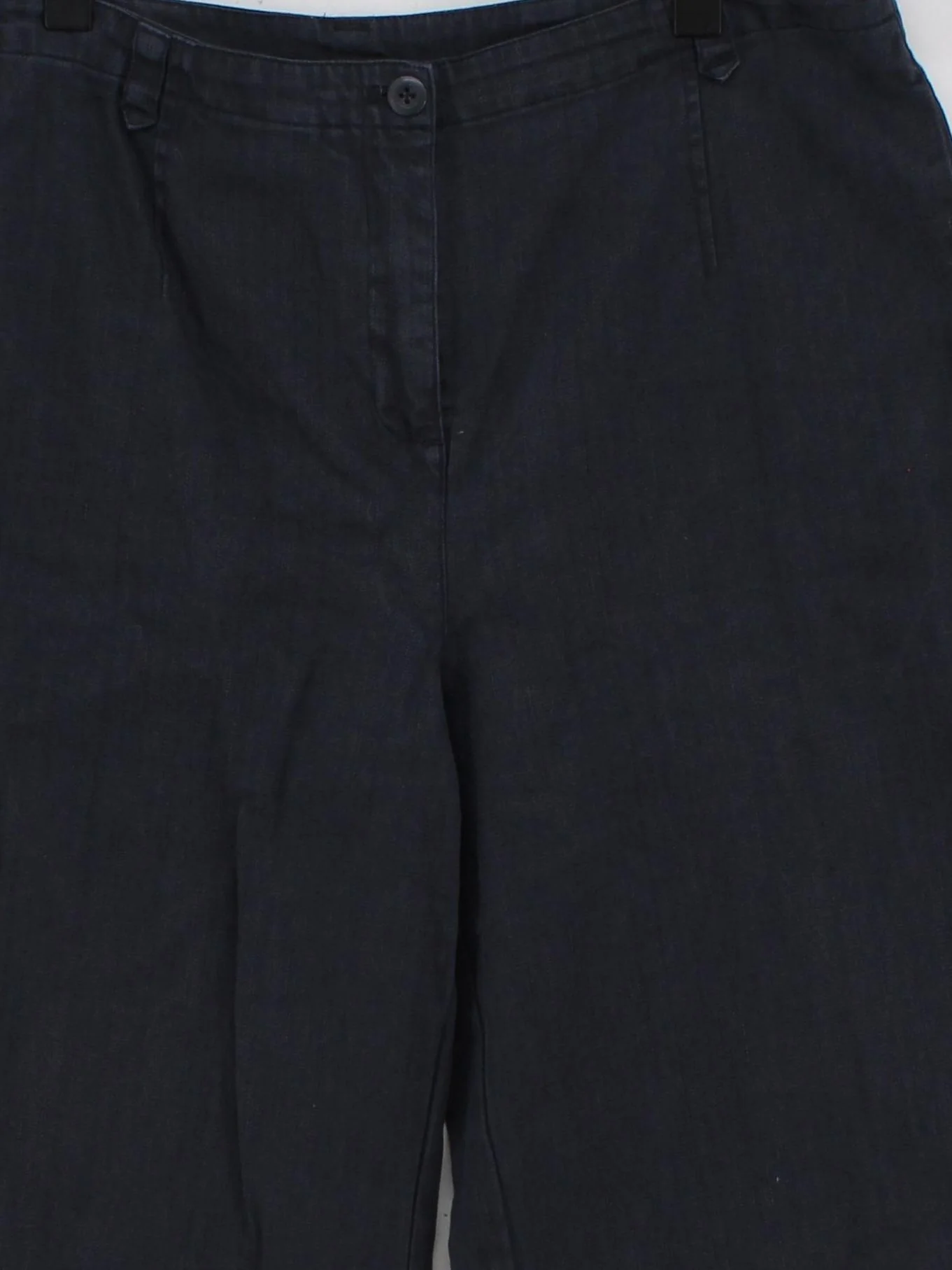 SEASALT CORNWALL Women's Trousers UK 16 Black Cotton with Elastane Capri - Image 3
