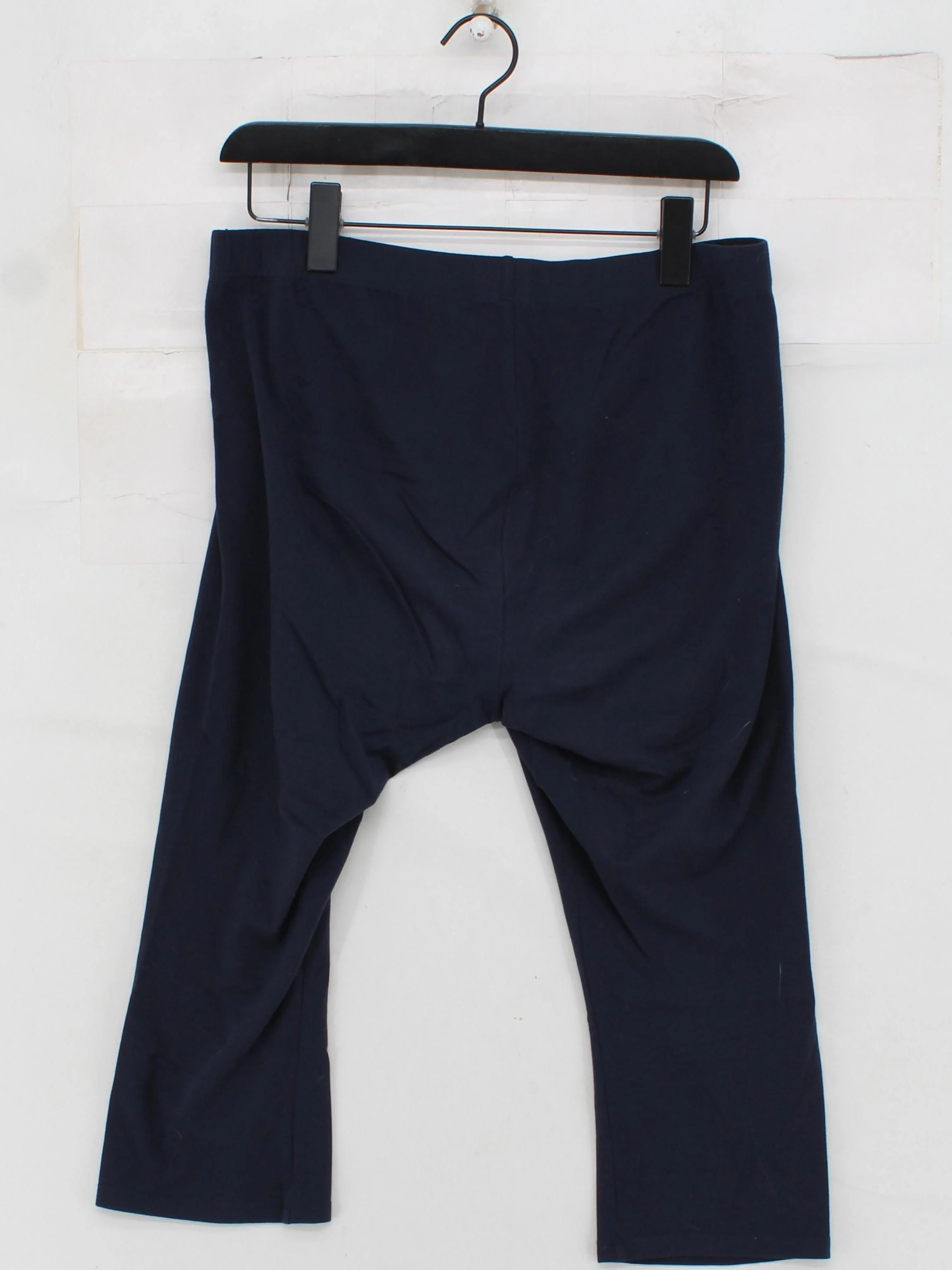SEASALT CORNWALL Women's Trousers UK 16 Blue Cotton with Elastane Cropped - Image 2