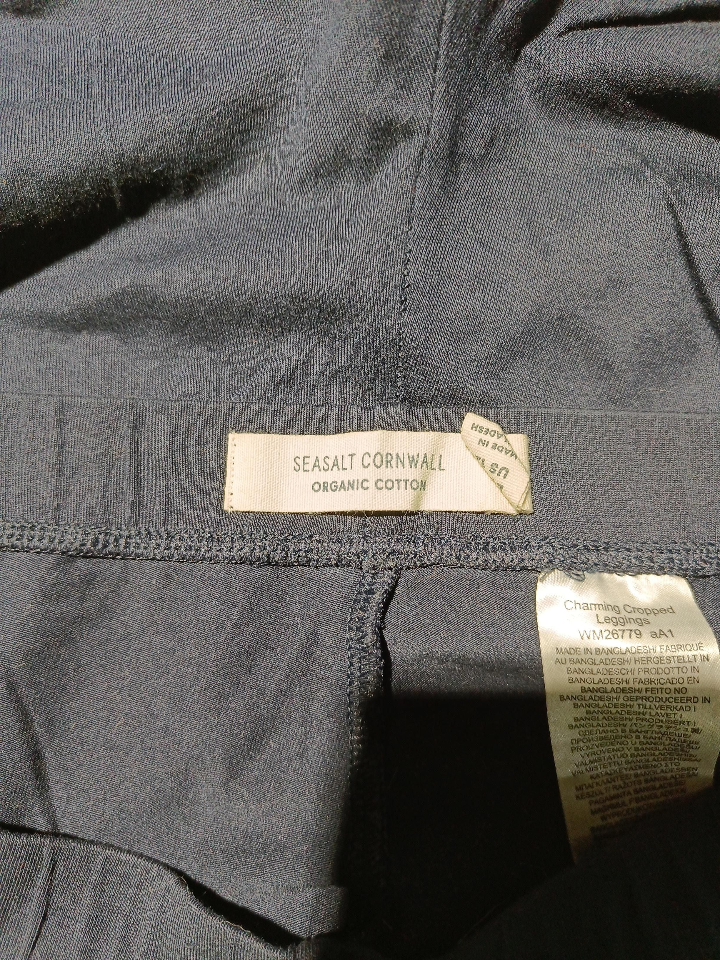 SEASALT CORNWALL Women's Trousers UK 16 Blue Cotton with Elastane Cropped - Image 7