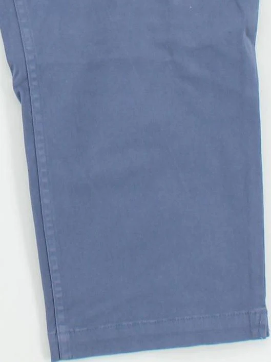 SEASALT CORNWALL Women's Trousers UK 16 Blue Cotton with Elastane Tapered Capri - Image 4
