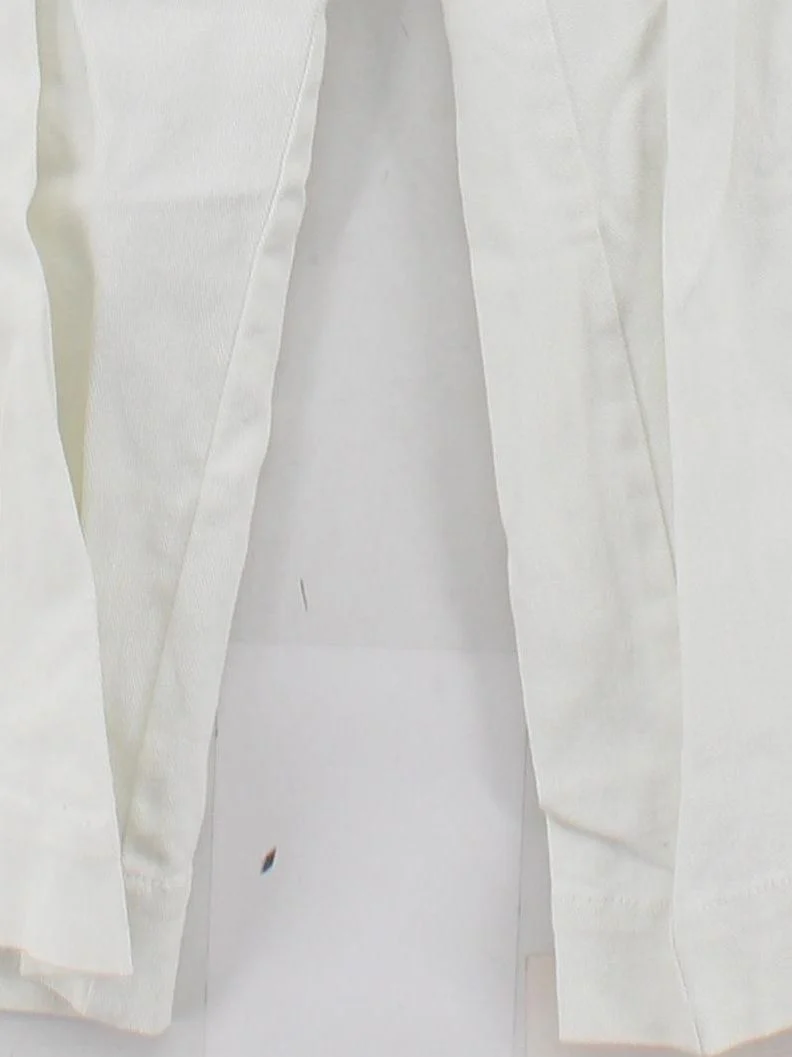 SEASALT CORNWALL Women's Trousers UK 16 Cream Cotton with Elastane Capri - Image 4