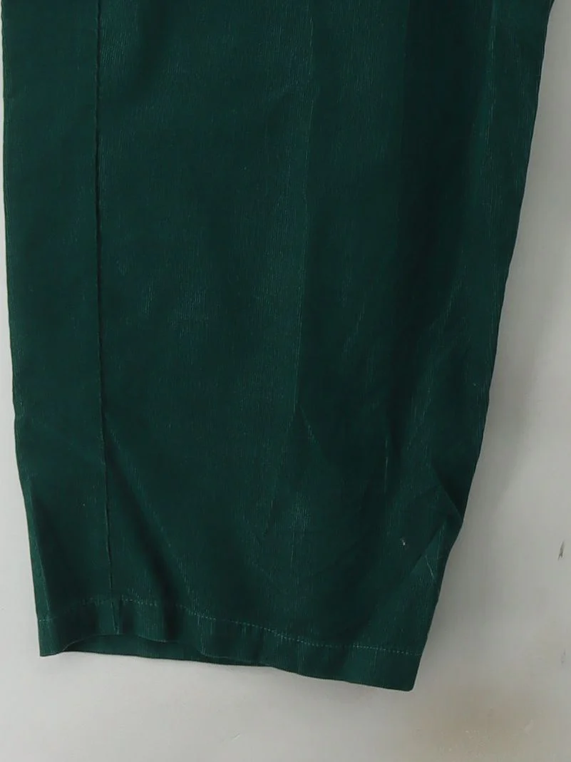 SEASALT CORNWALL Women's Trousers UK 26 Green 100% Cotton Tapered Sweatpants - Image 4