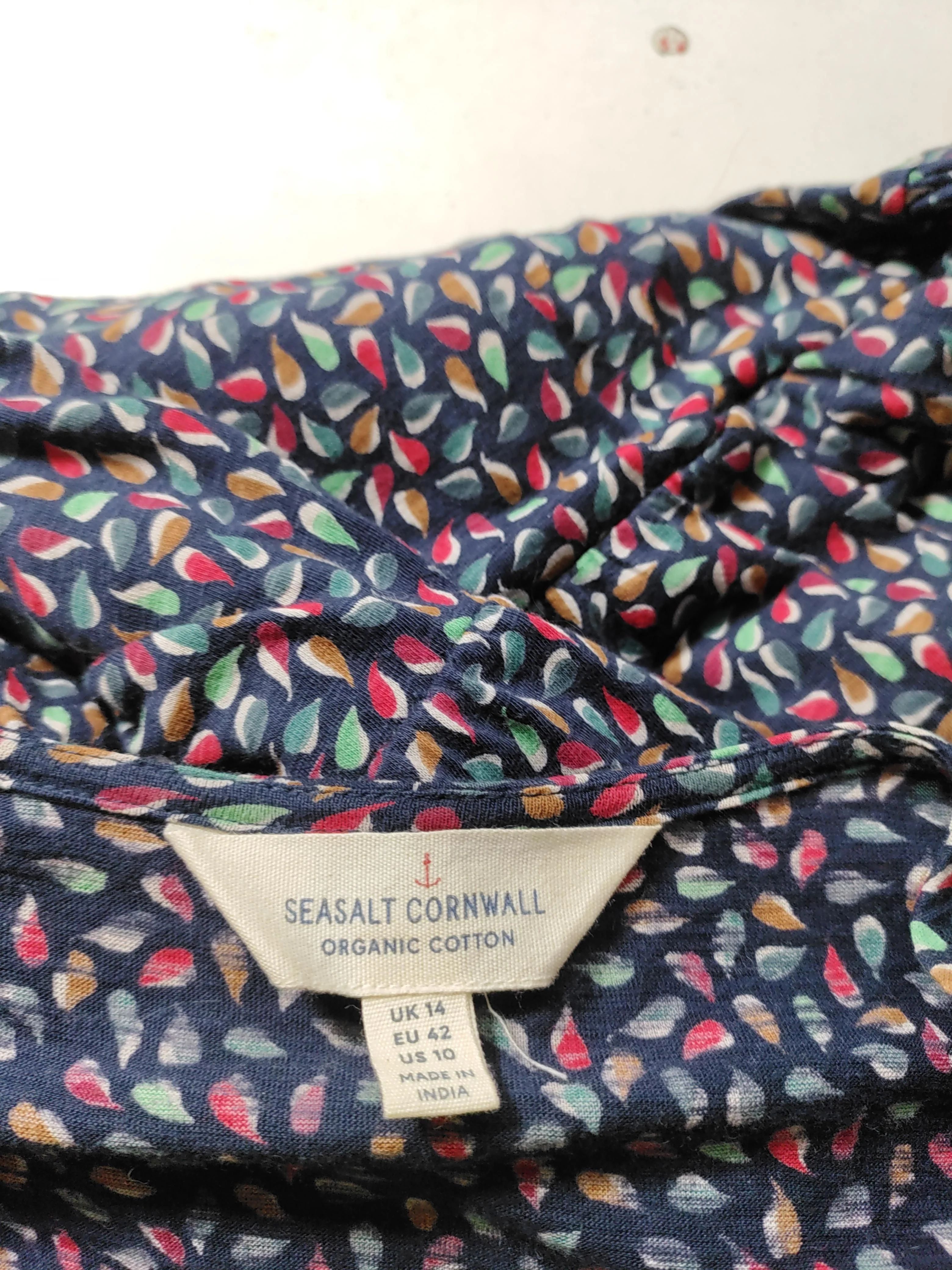 SEASALT CORNWALL Wrap Maxi Dress UK14 in Multi - Image 5