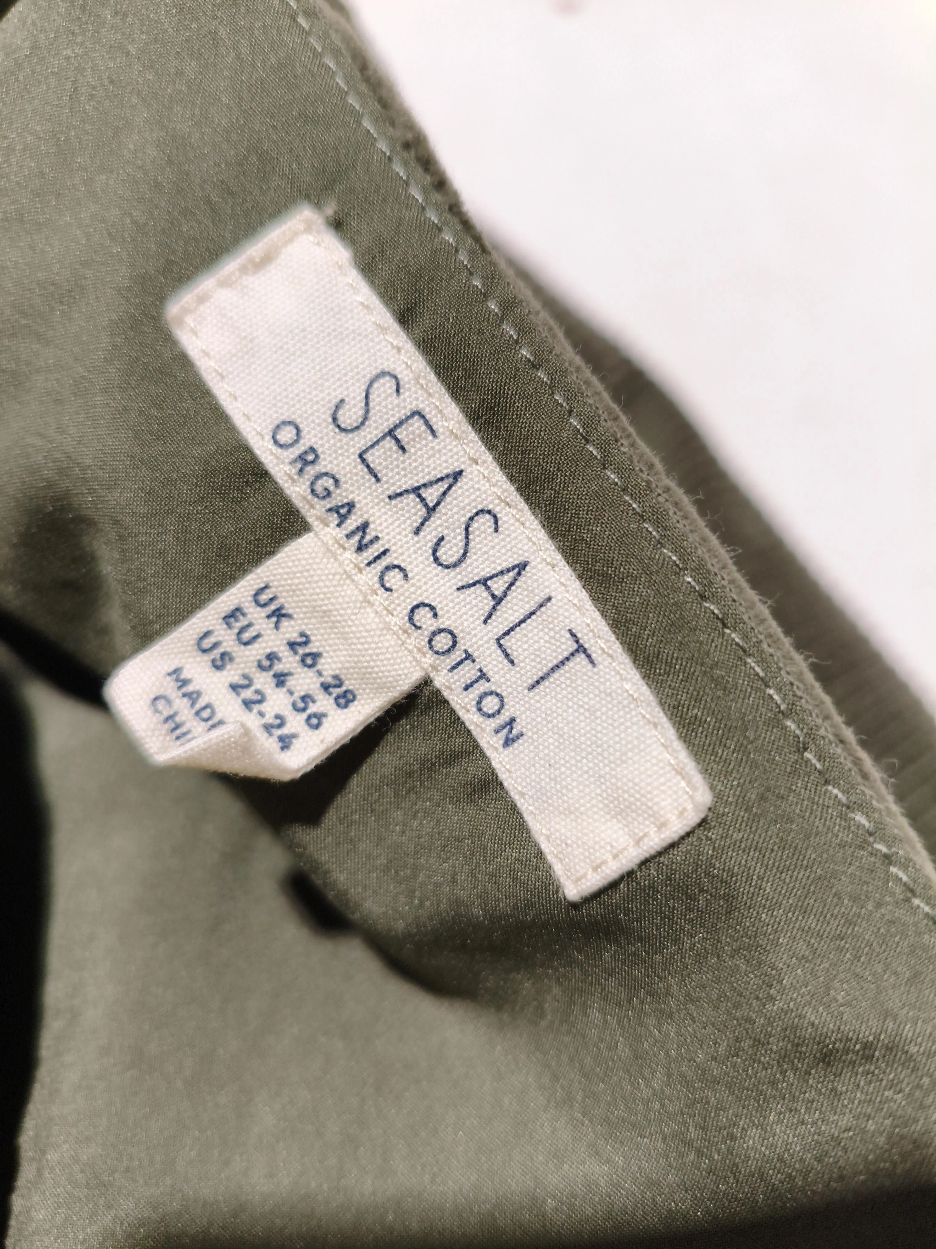Seasalt Pinafore/Dungaree Mini Dress UK26 in Green - Image 5