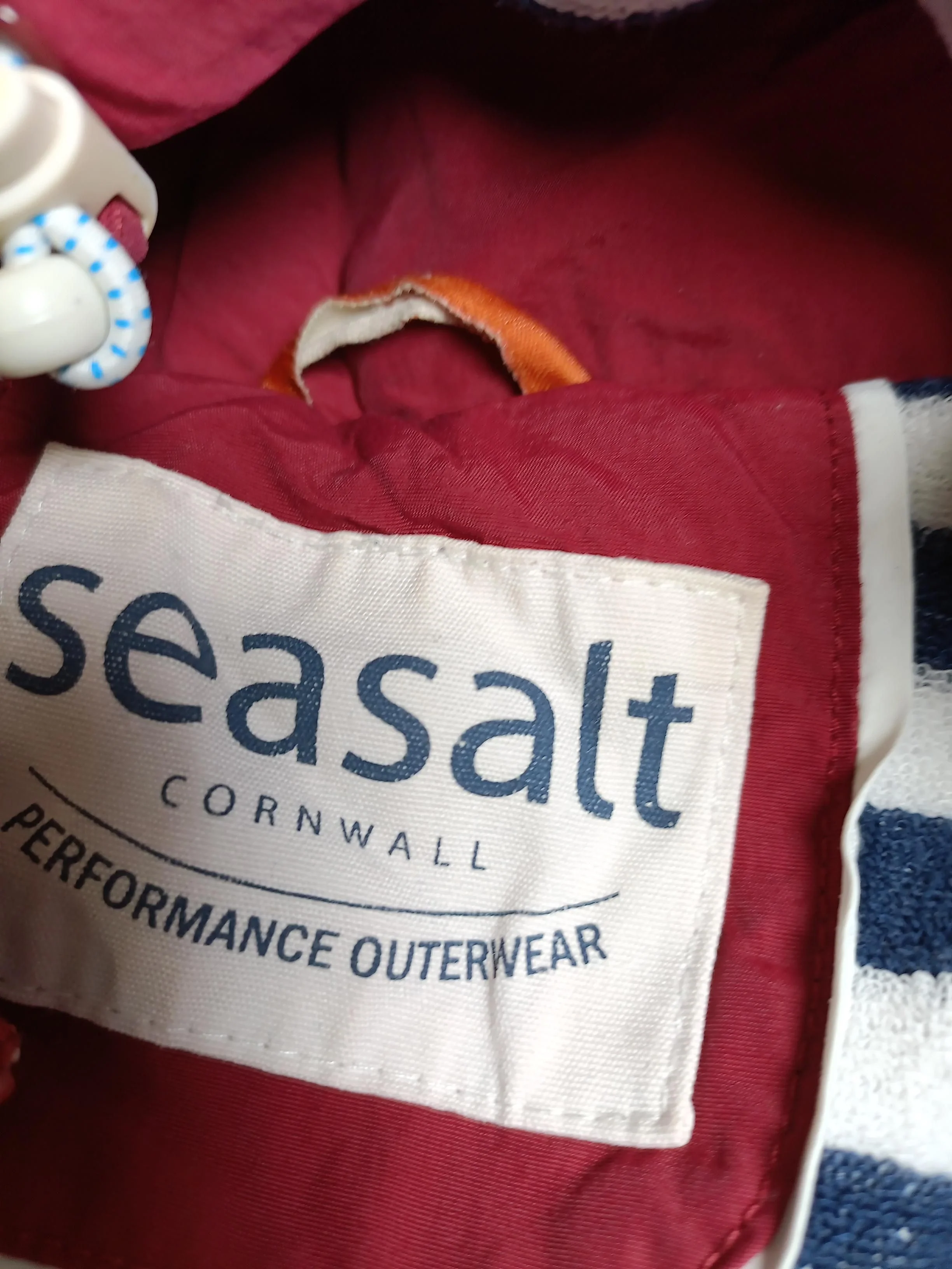 Seasalt Rain Coat jacket red - Image 5