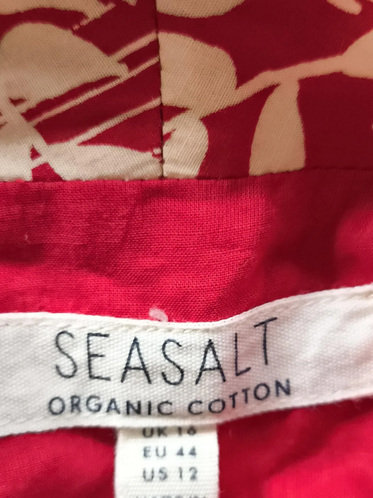 Seasalt Shirt Midi Dress UK16 in Red - Image 5