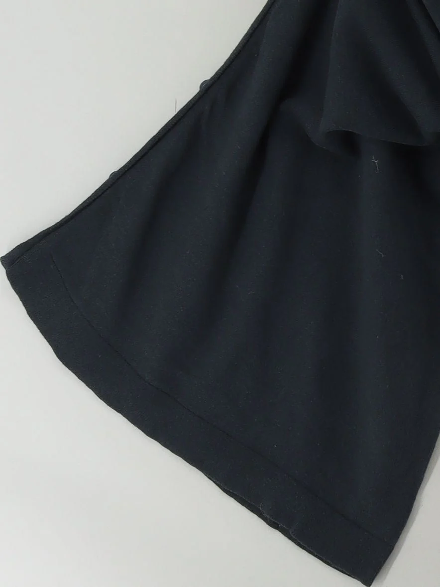 Seasalt Women's Cardigan Black Cotton with Wool V-Neck Cardigan - Image 4