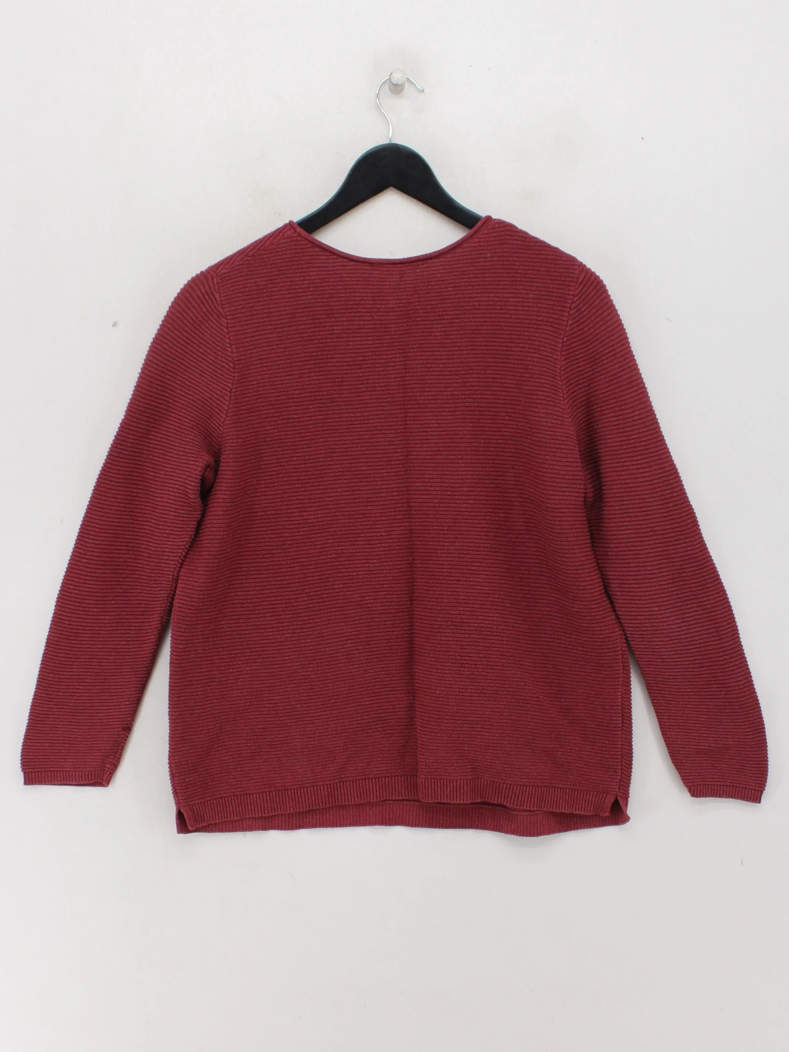 Seasalt Women's Jumper UK 10 Red 100% Cotton Crew Neck Pullover - Image 2