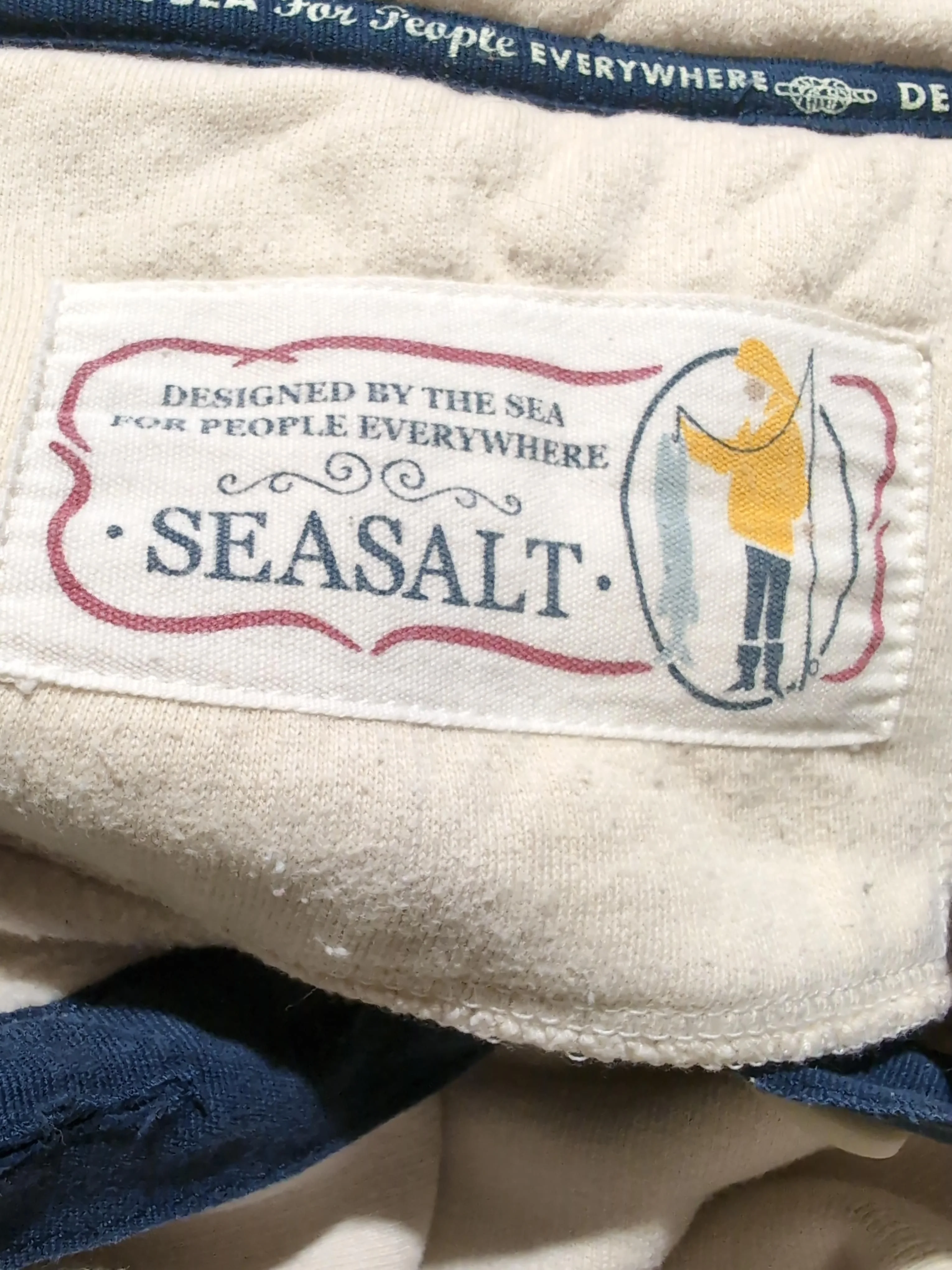 Seasalt Women's Jumper UK 16 Cream 100% Cotton Mock Neck Pullover - Image 6