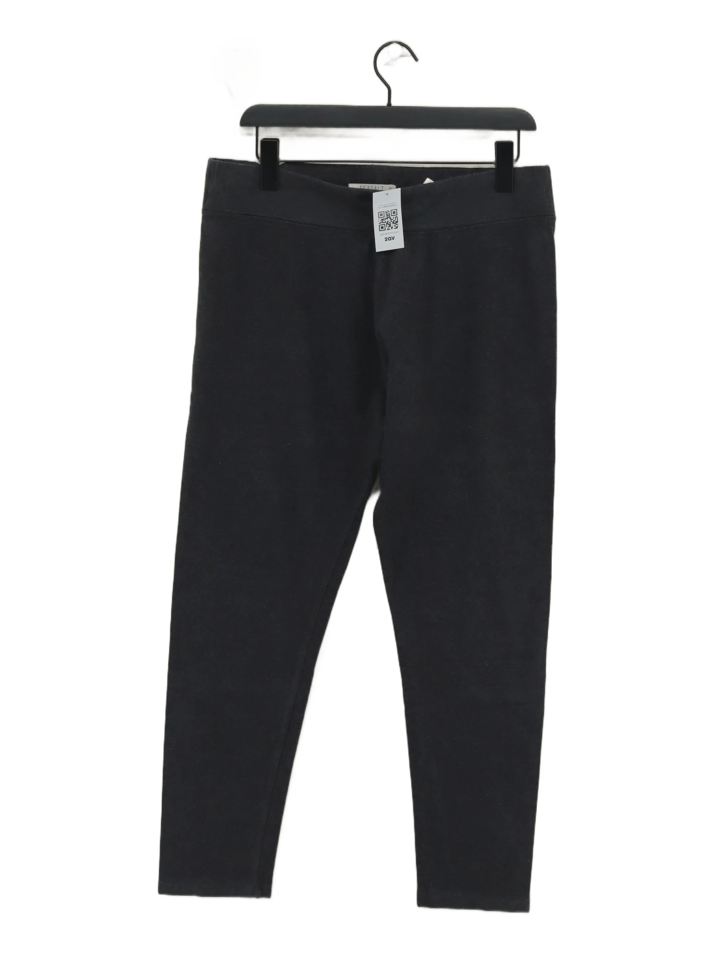 Seasalt Women's Leggings UK 18 Grey Cotton with Elastane Cropped