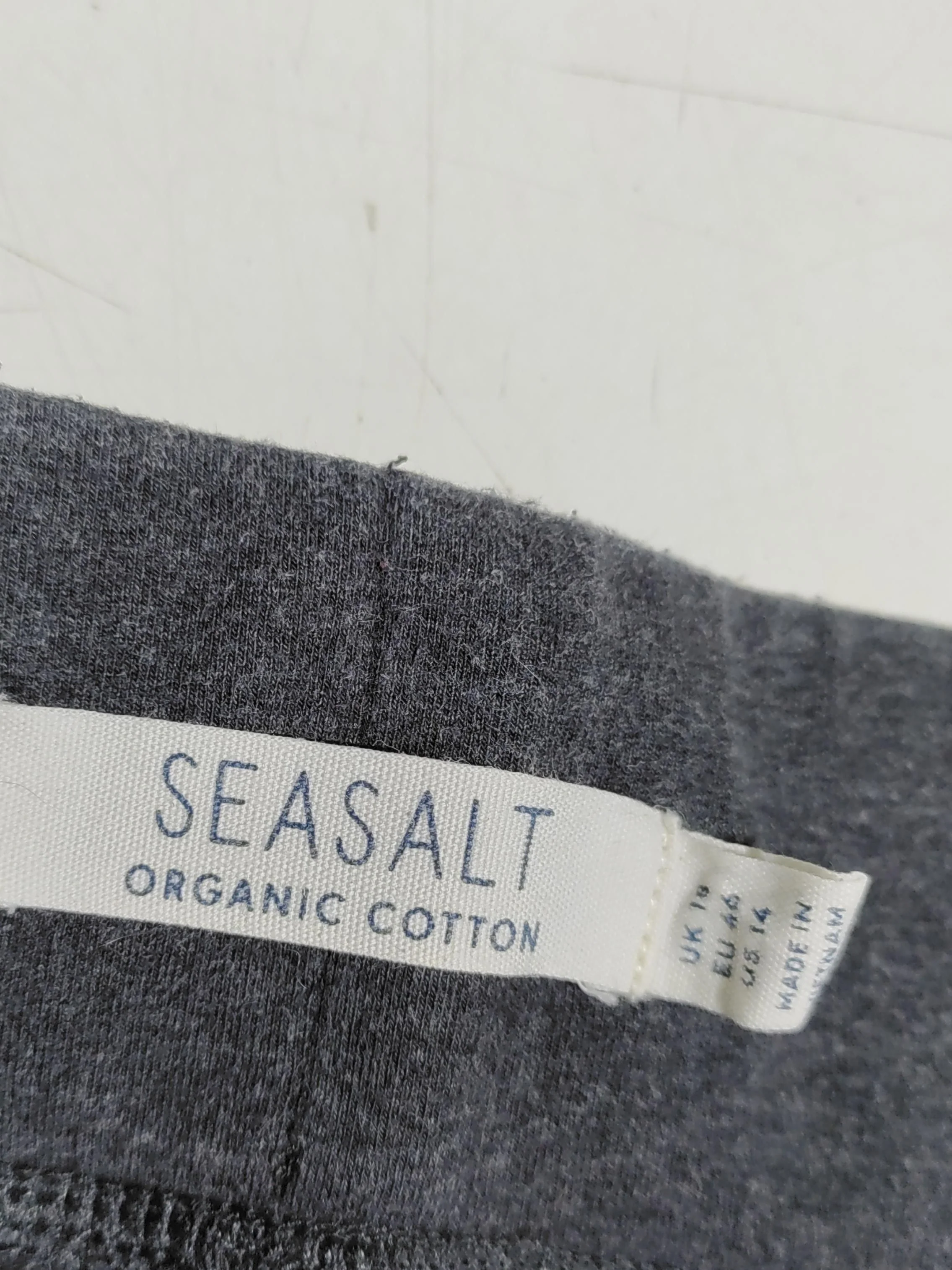Seasalt Women's Leggings UK 18 Grey Cotton with Elastane Cropped - Image 5