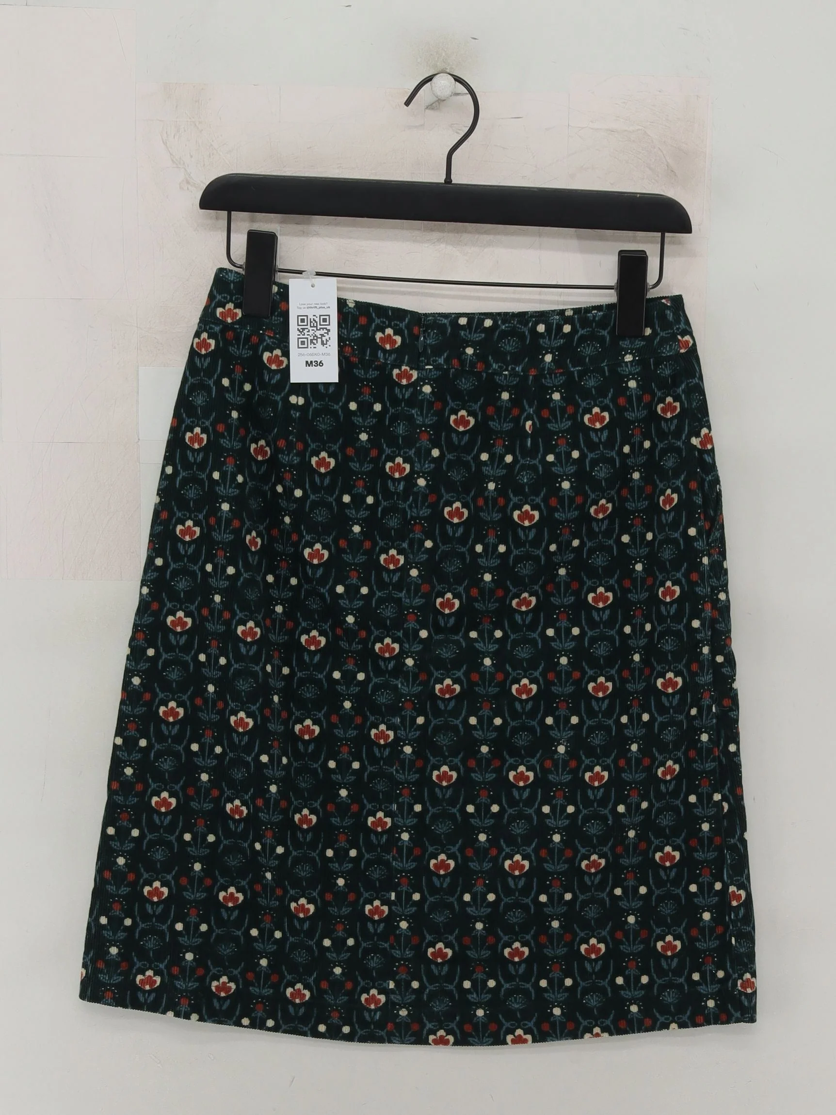 Seasalt Women's Midi Skirt S Green Floral 100% Cotton Midi Straight & Pencil - Image 2