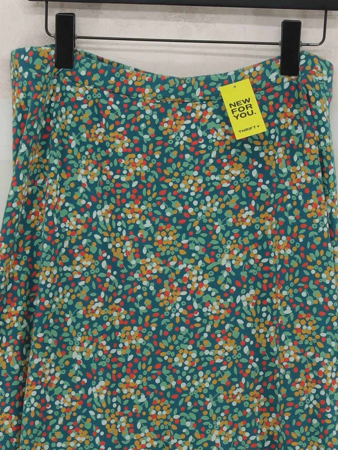 Seasalt Women's Midi Skirt UK 16 Multi Floral Cotton with Elastane Midi A-Line - Image 3