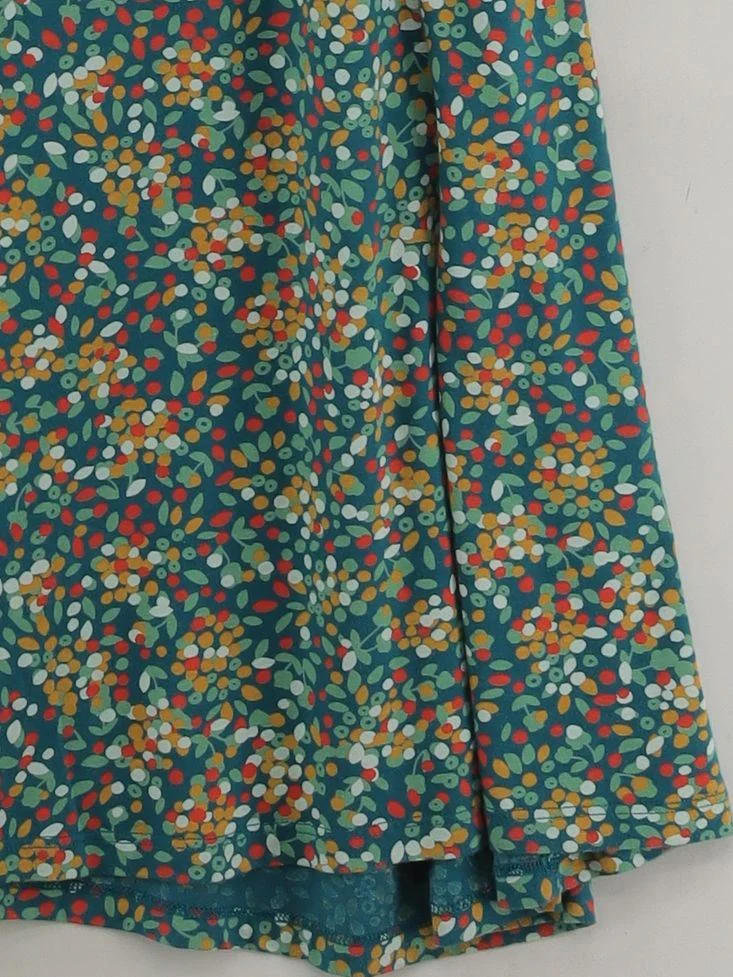 Seasalt Women's Midi Skirt UK 16 Multi Floral Cotton with Elastane Midi A-Line - Image 4