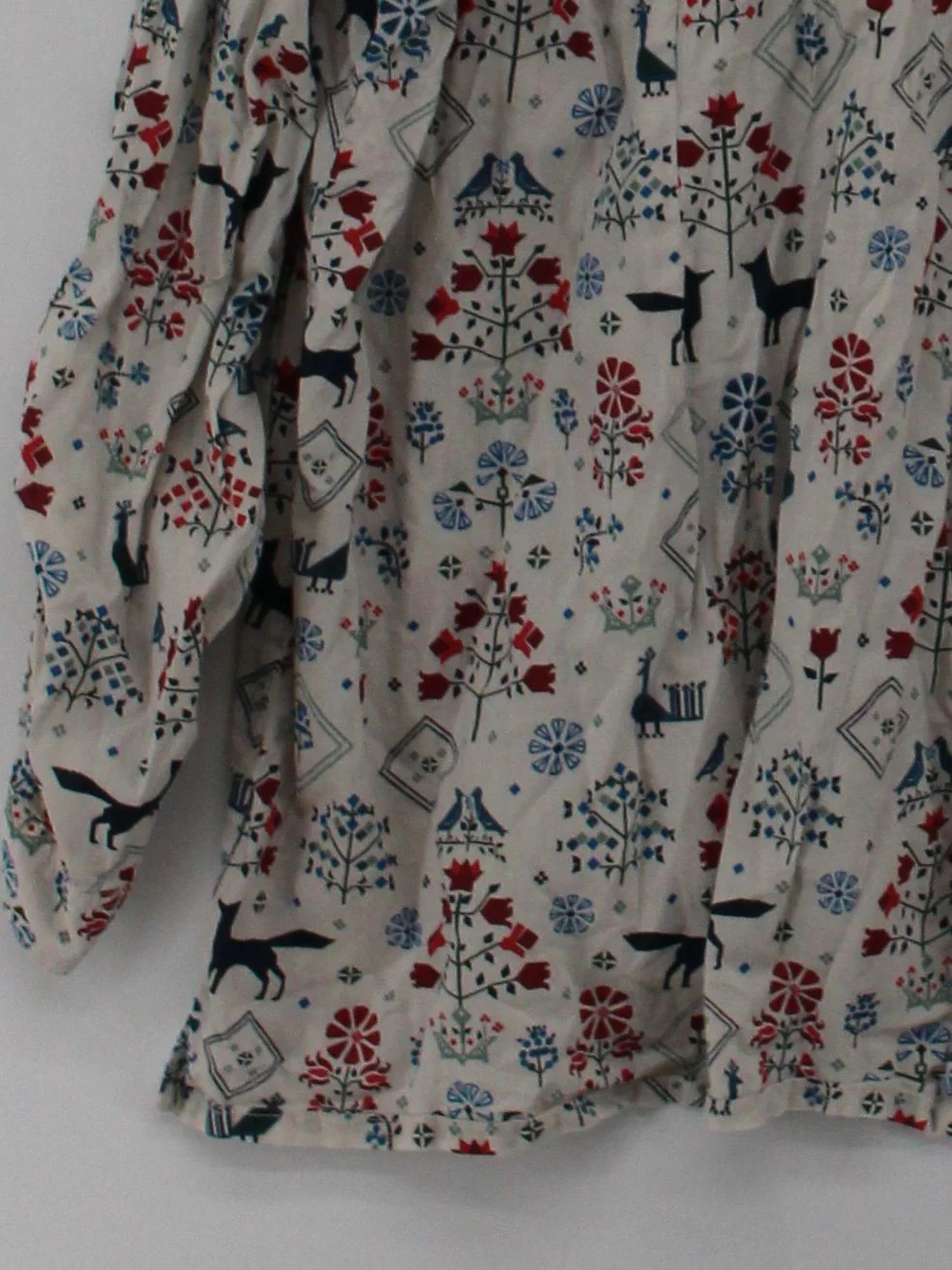 Seasalt Women's Shirt L Cream 100% Cotton Long Sleeve Collared Basic - Image 4
