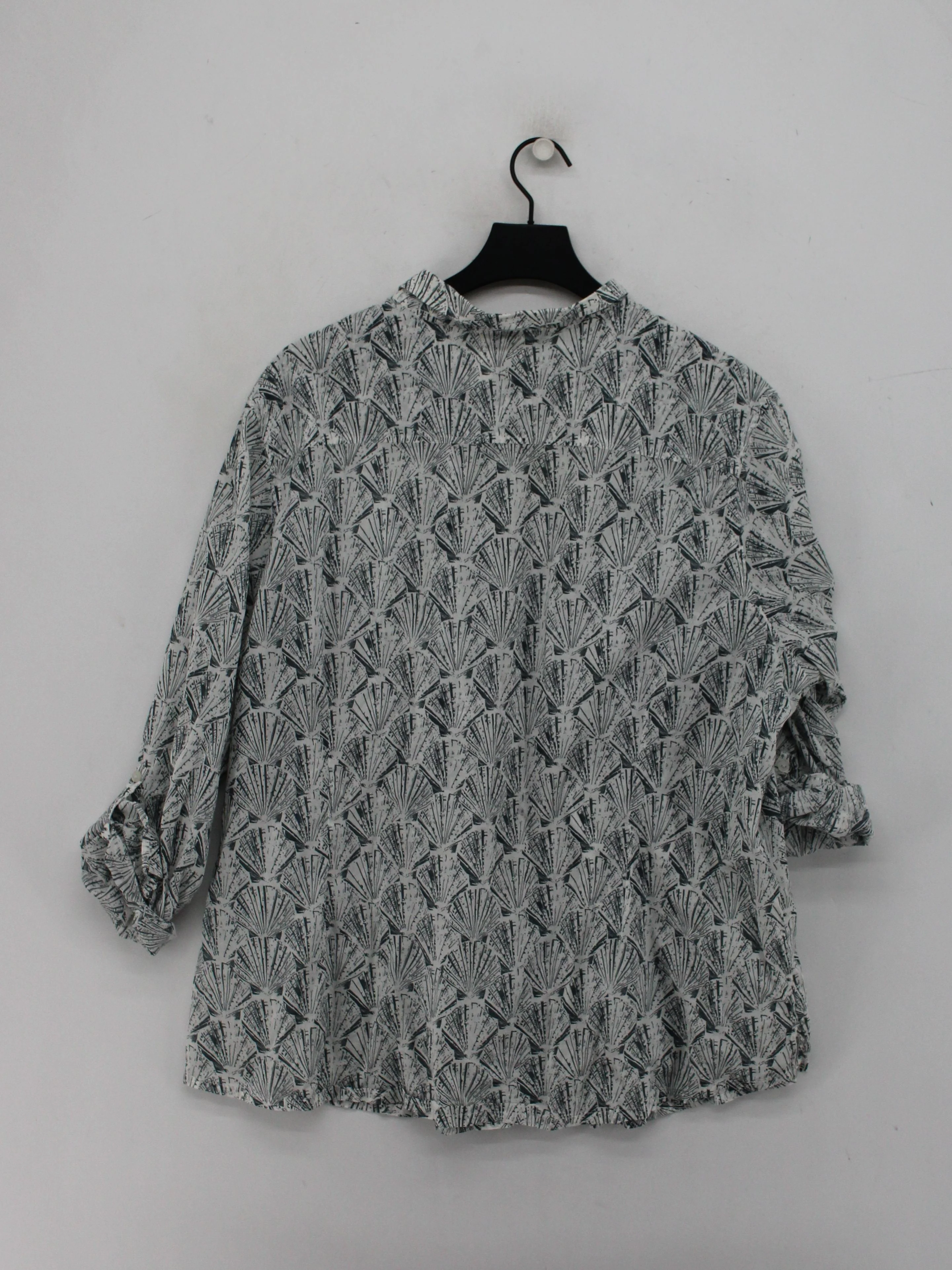 Seasalt Women's Shirt UK 10 Multi 100% Cotton 3/4 Sleeve Collared Basic - Image 2