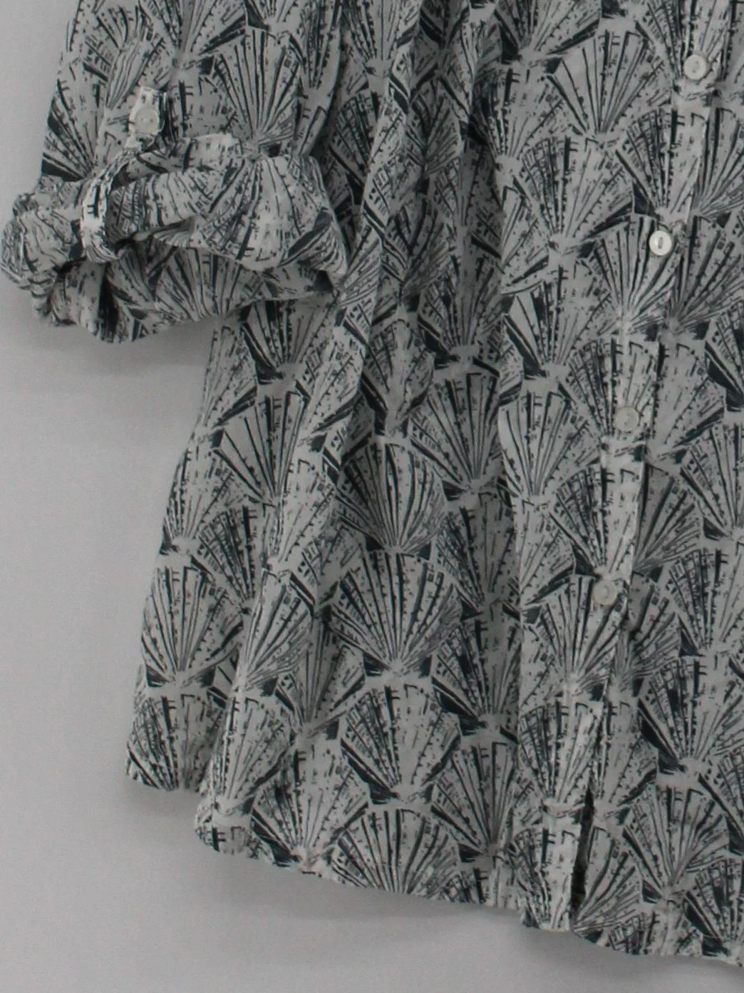 Seasalt Women's Shirt UK 10 Multi 100% Cotton 3/4 Sleeve Collared Basic - Image 4