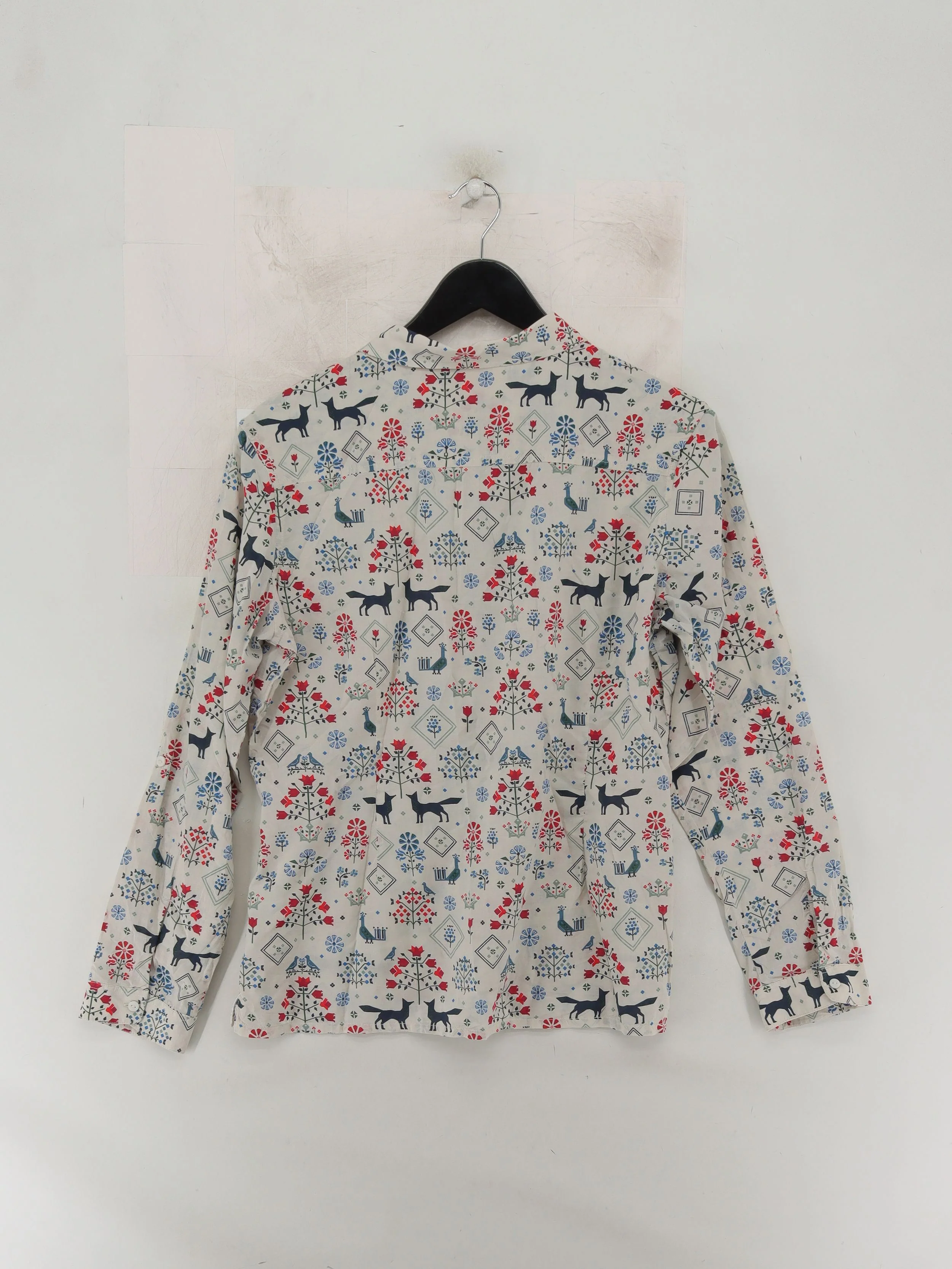 Seasalt Women's Shirt UK 12 Multi 100% Cotton Long Sleeve Collared Basic - Image 2