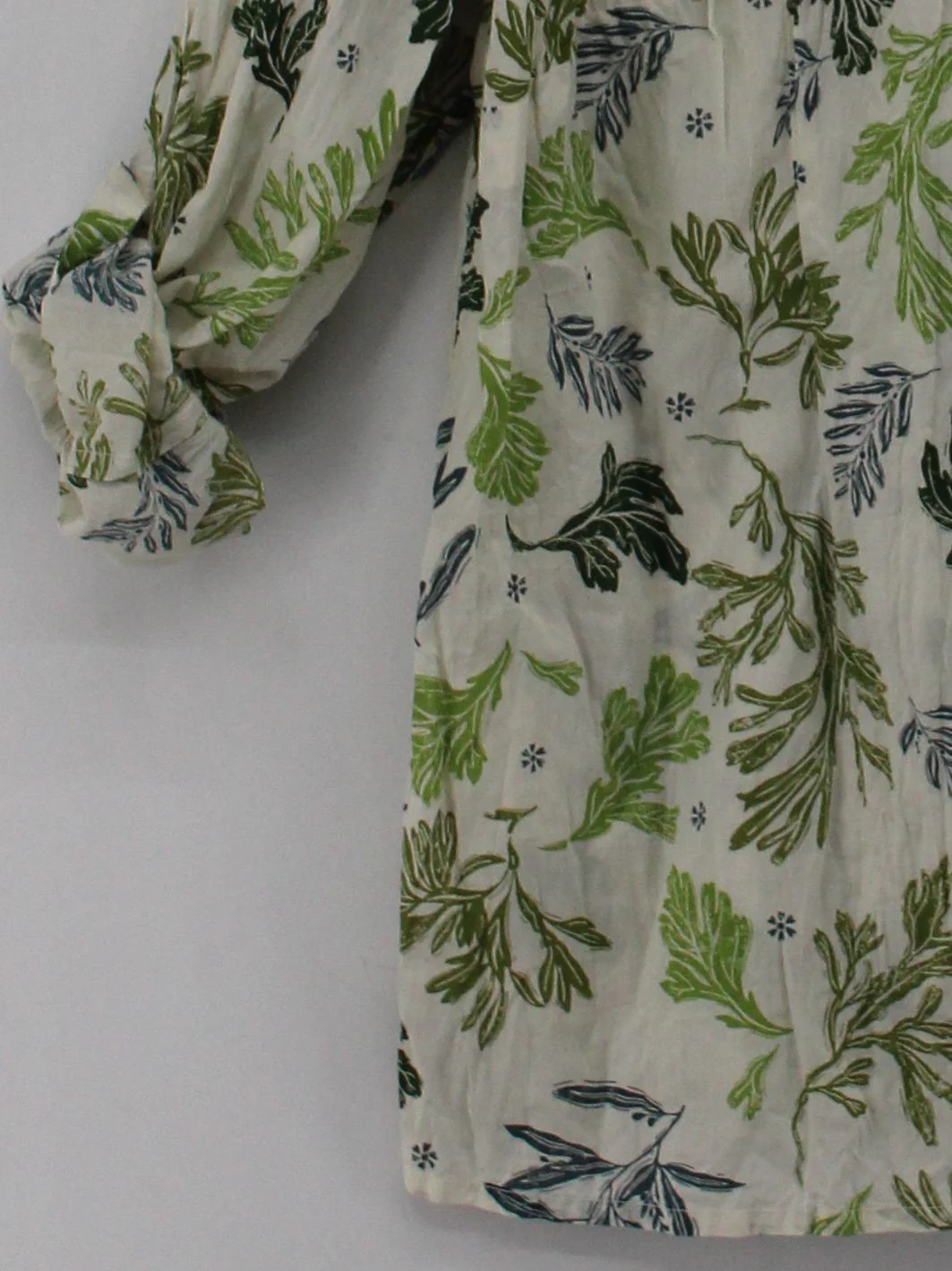 Seasalt Women's Shirt UK 20 Multi Floral 100% Cotton Long Sleeve Collared Basic - Image 4