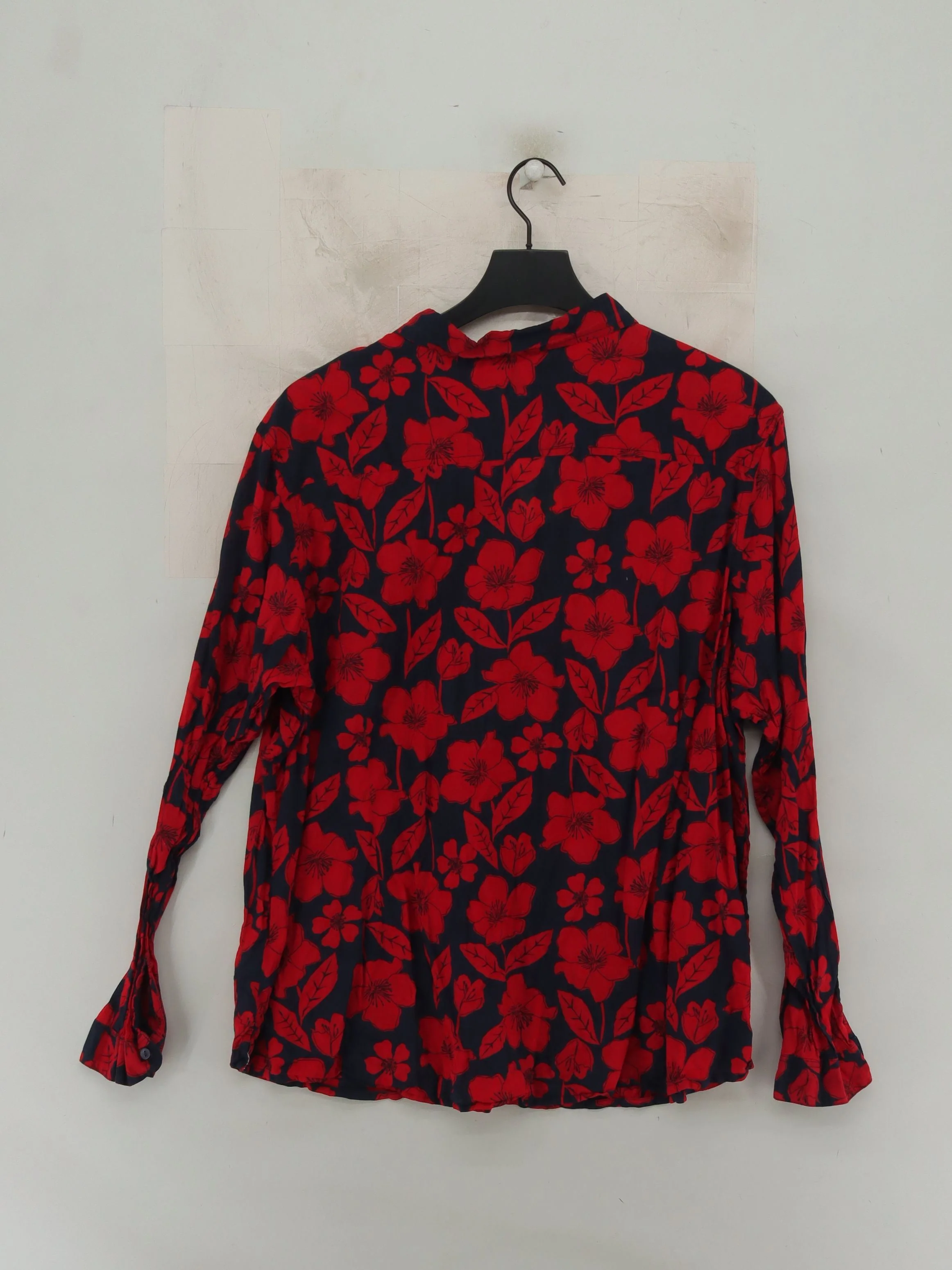 Seasalt Women's Shirt UK 24 Multi Floral 100% Cotton Long Sleeve Collared Basic - Image 2