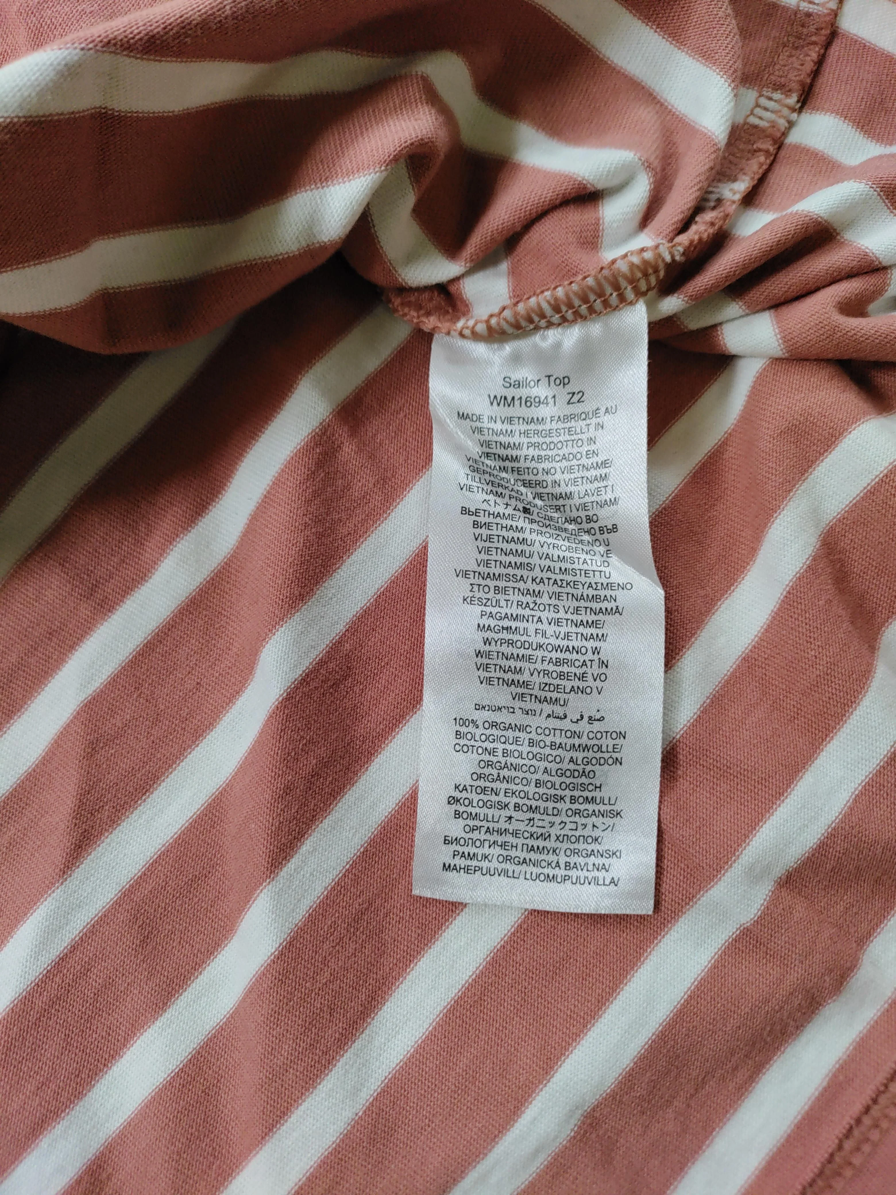 Seasalt Women's T-Shirt M Pink Striped 100% Cotton Short Sleeve Round Neck Basic - Image 6