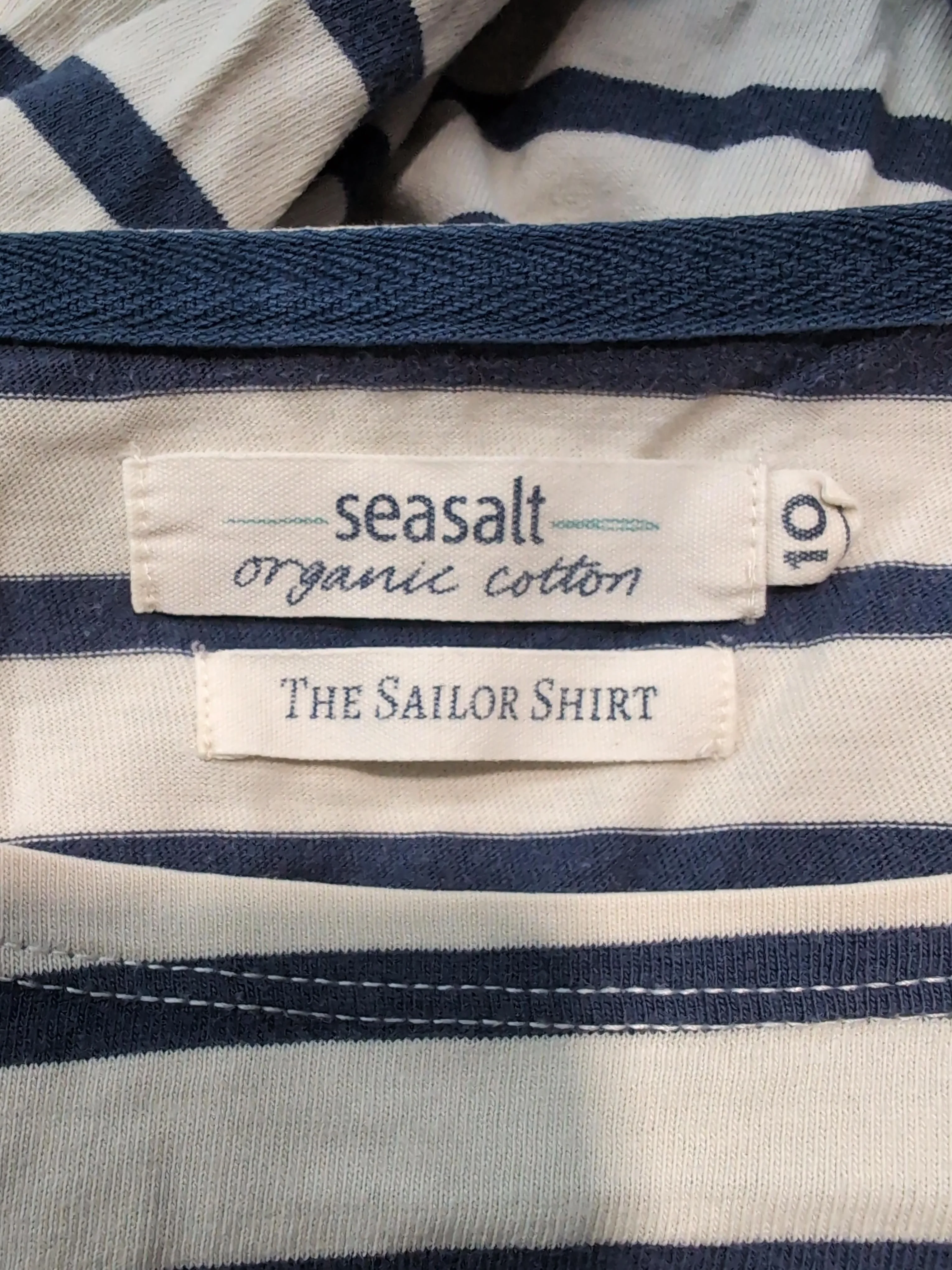 Seasalt Women's T-Shirt UK 10 Blue 100% Cotton Basic - Image 6
