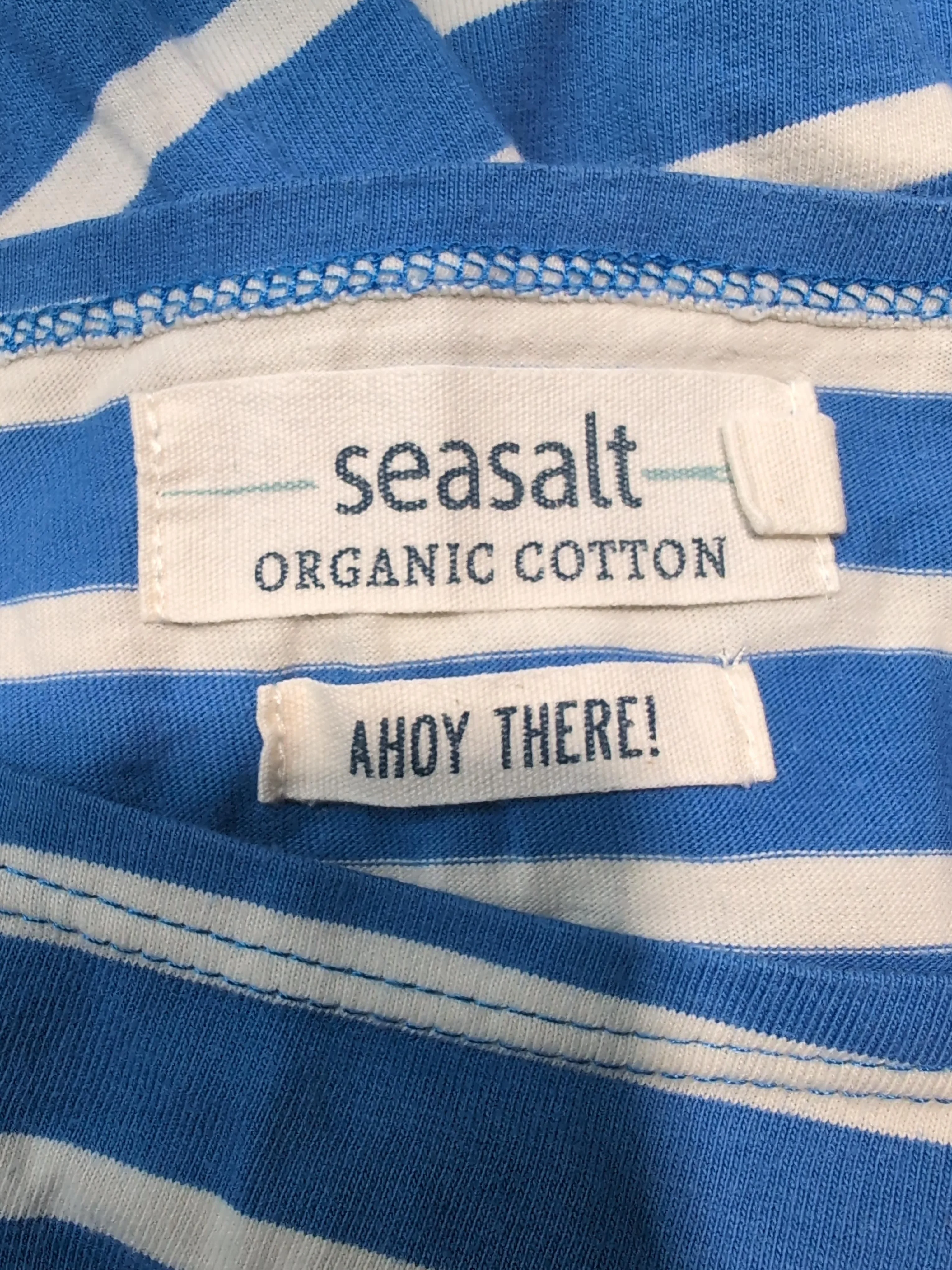 Seasalt Women's T-Shirt UK 10 Blue 100% Cotton Basic - Image 5