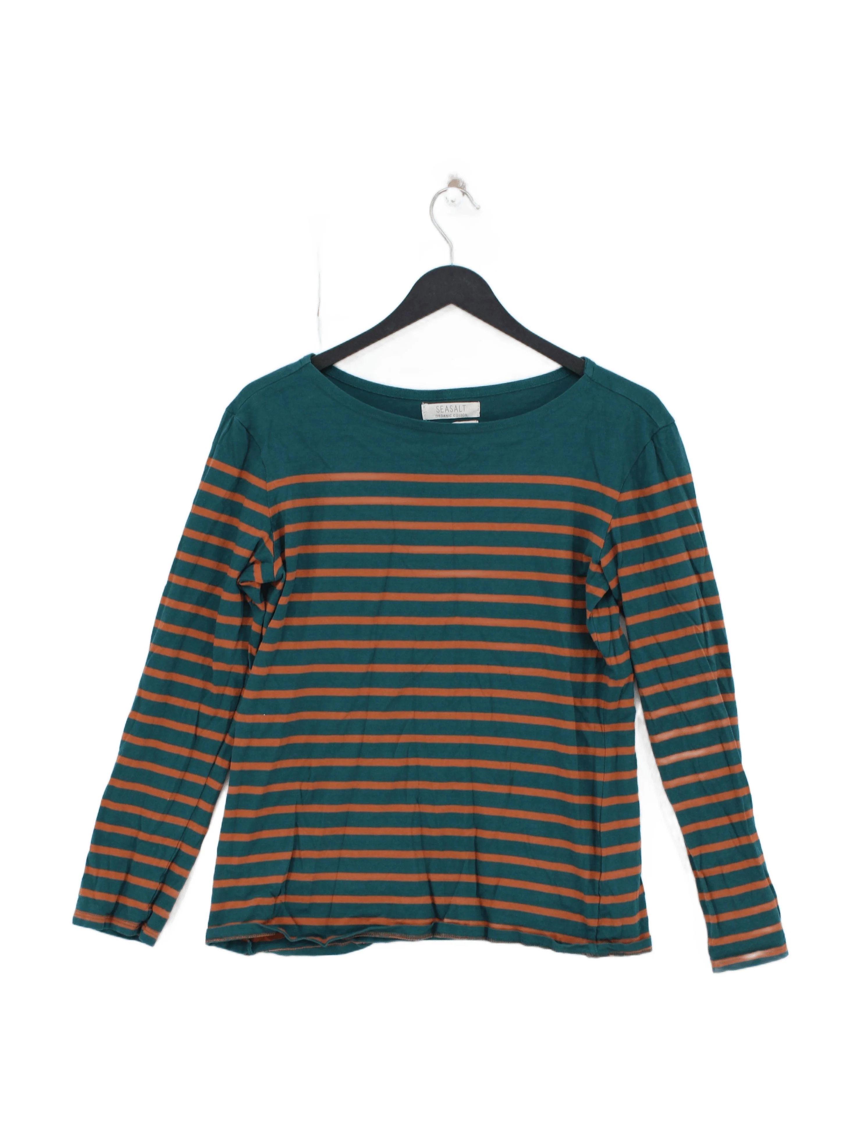 Seasalt Women's T-Shirt UK 10 Green 100% Cotton Basic