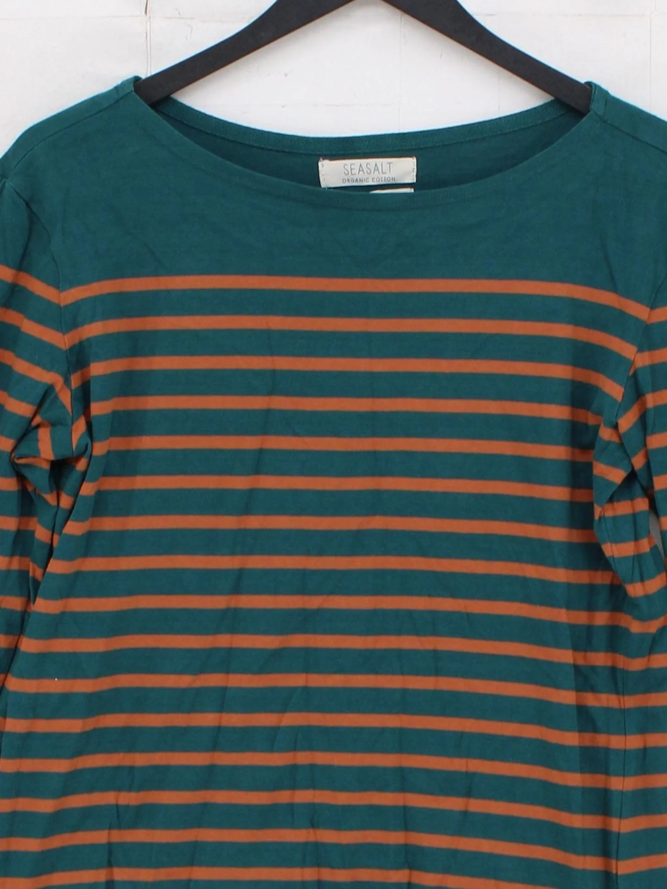 Seasalt Women's T-Shirt UK 10 Green 100% Cotton Basic - Image 3