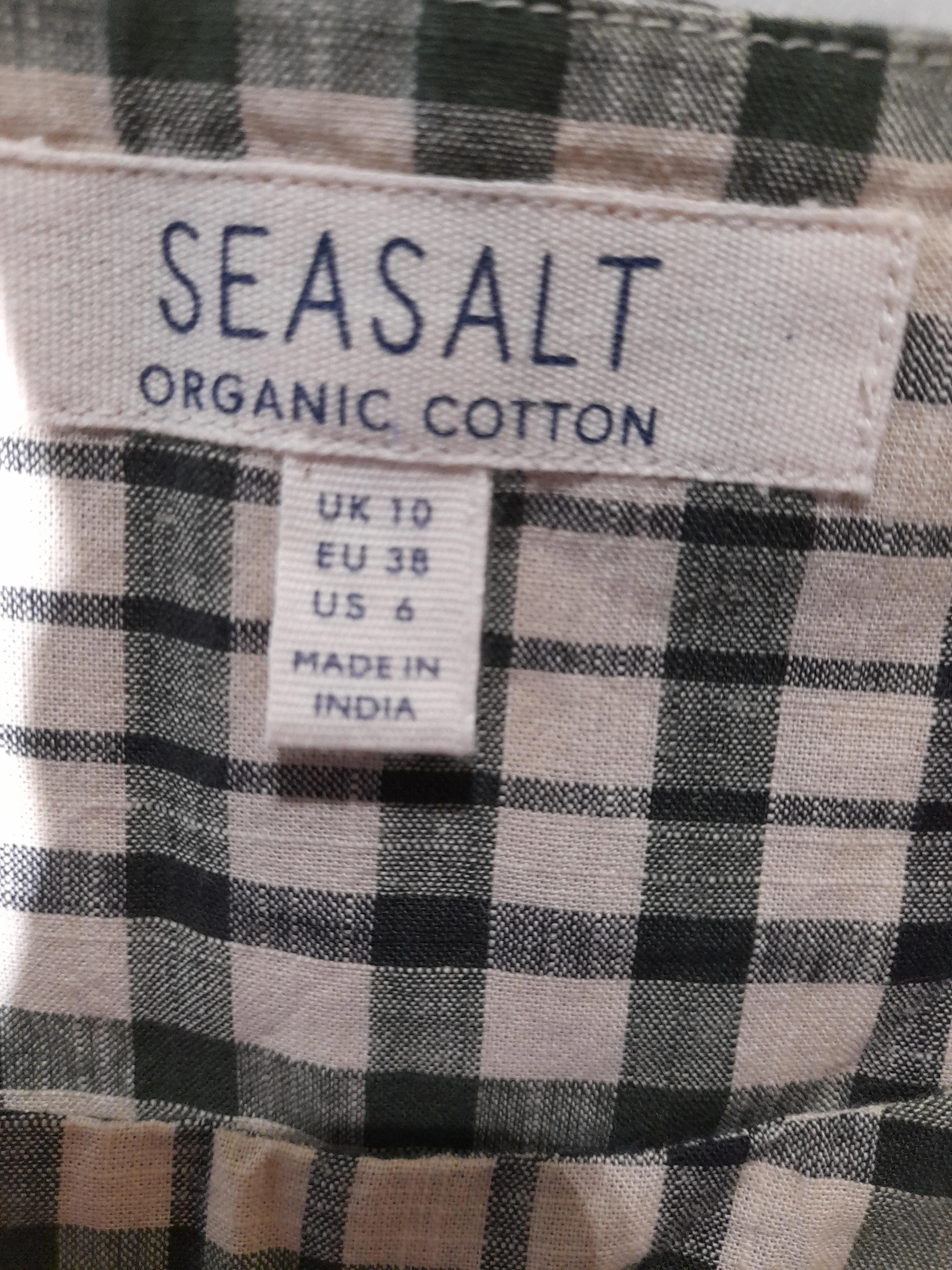 Seasalt Women's Top UK 10 Green 100% Cotton Basic - Image 6
