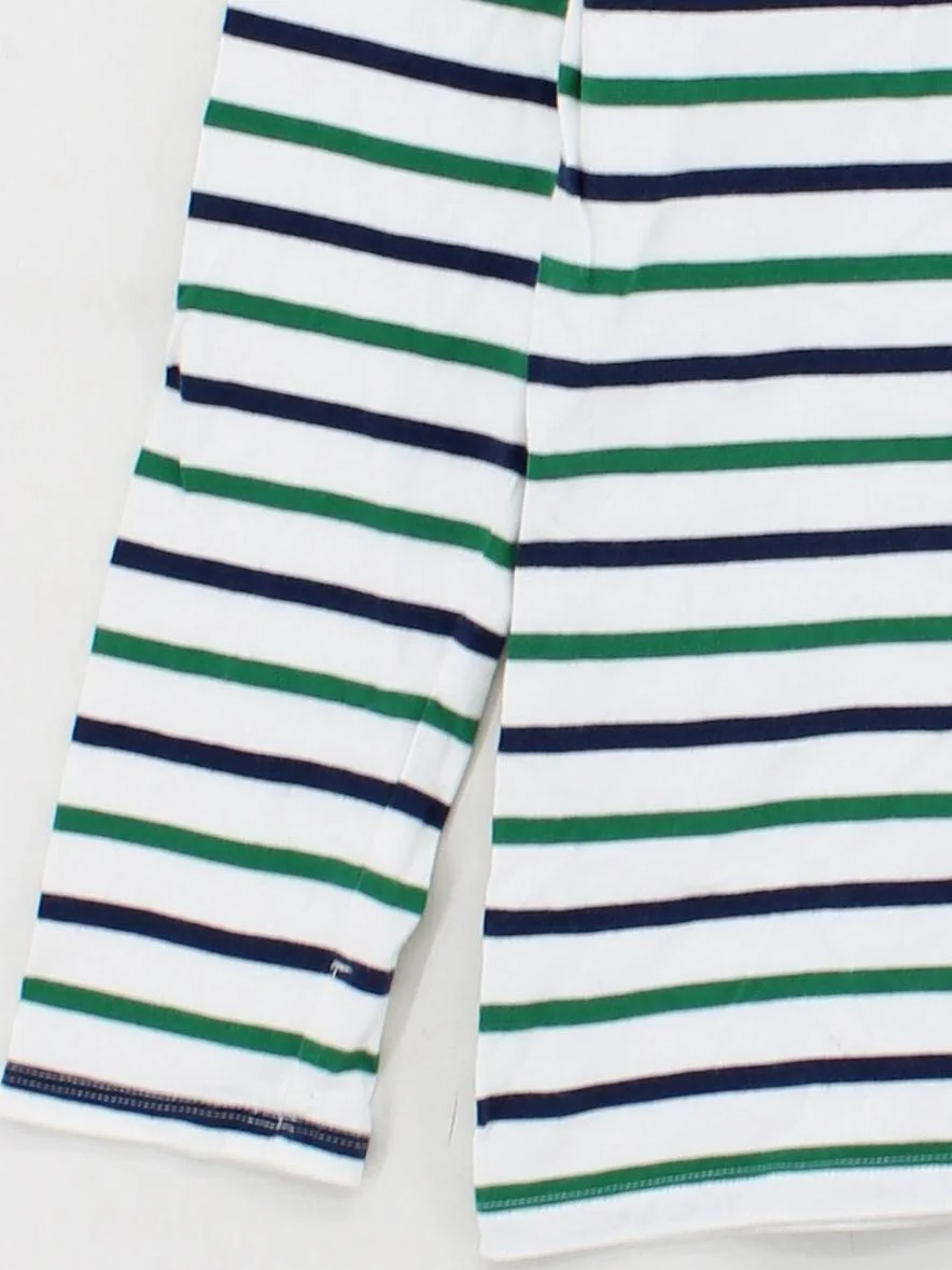Seasalt Women's Top UK 10 Multi Striped 100% Cotton Long Sleeve Round Neck Basic - Image 4