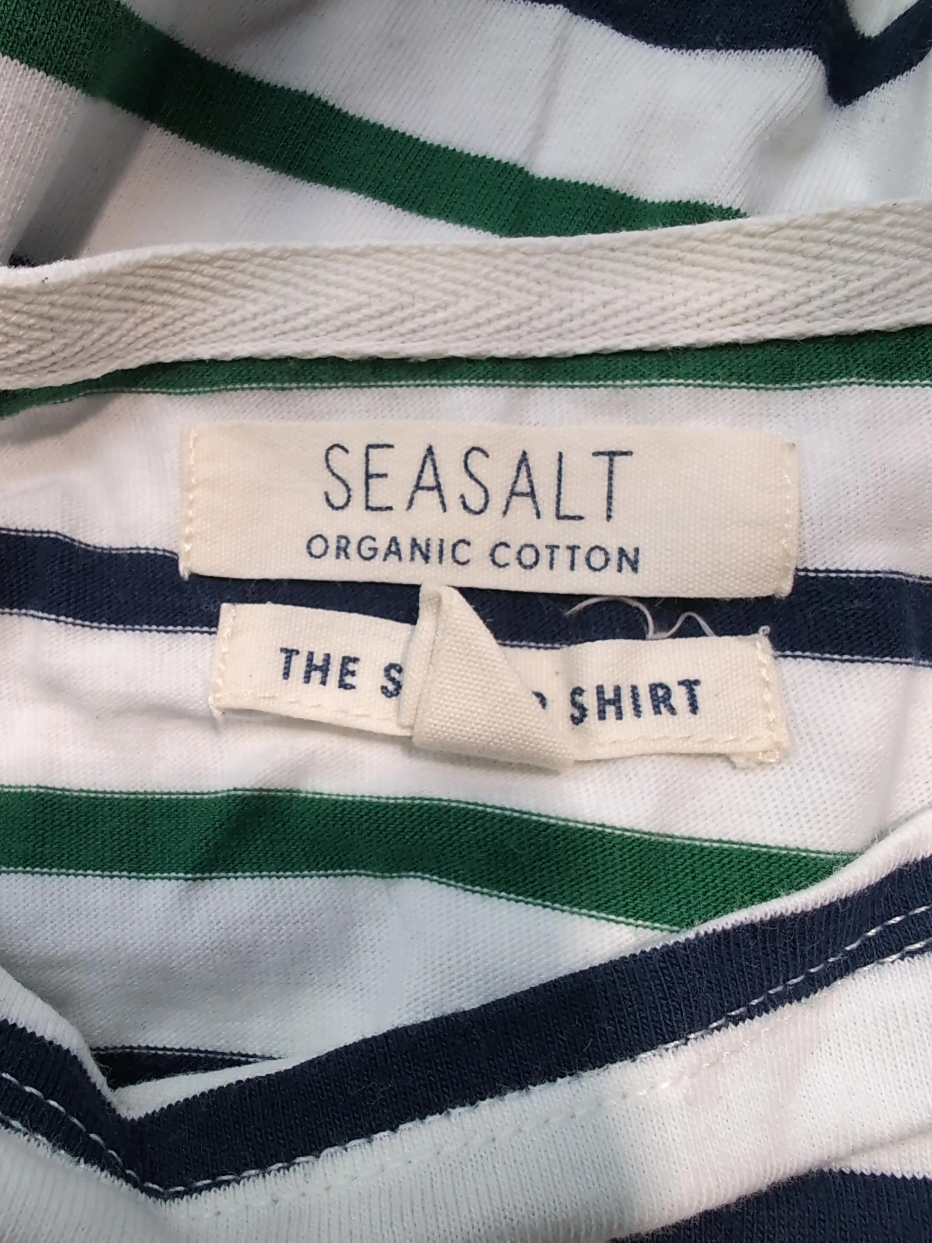 Seasalt Women's Top UK 10 Multi Striped 100% Cotton Long Sleeve Round Neck Basic - Image 7