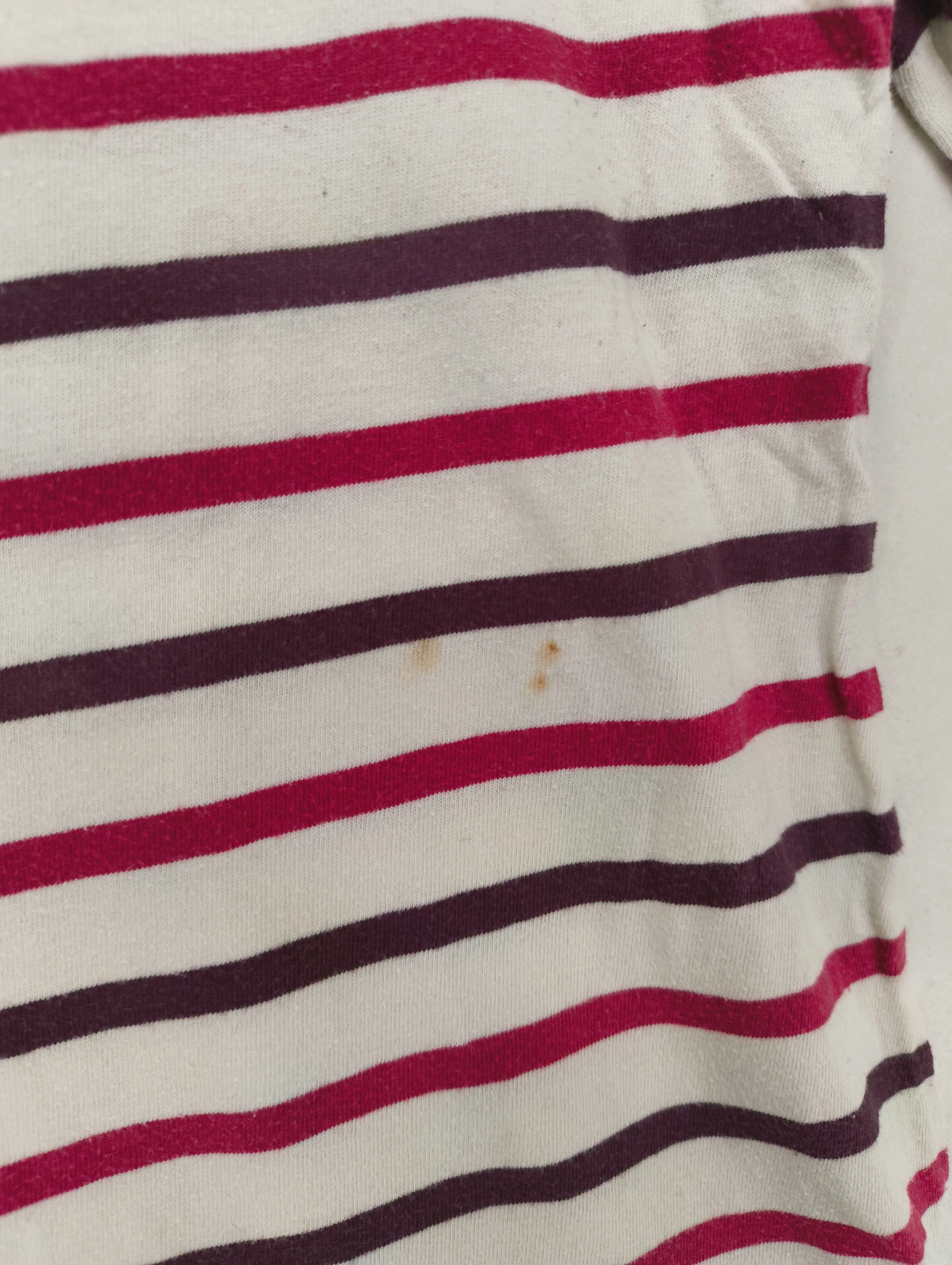 Seasalt Women's Top UK 12 Multi Striped 100% Cotton 3/4 Sleeve Round Neck Basic - Image 5